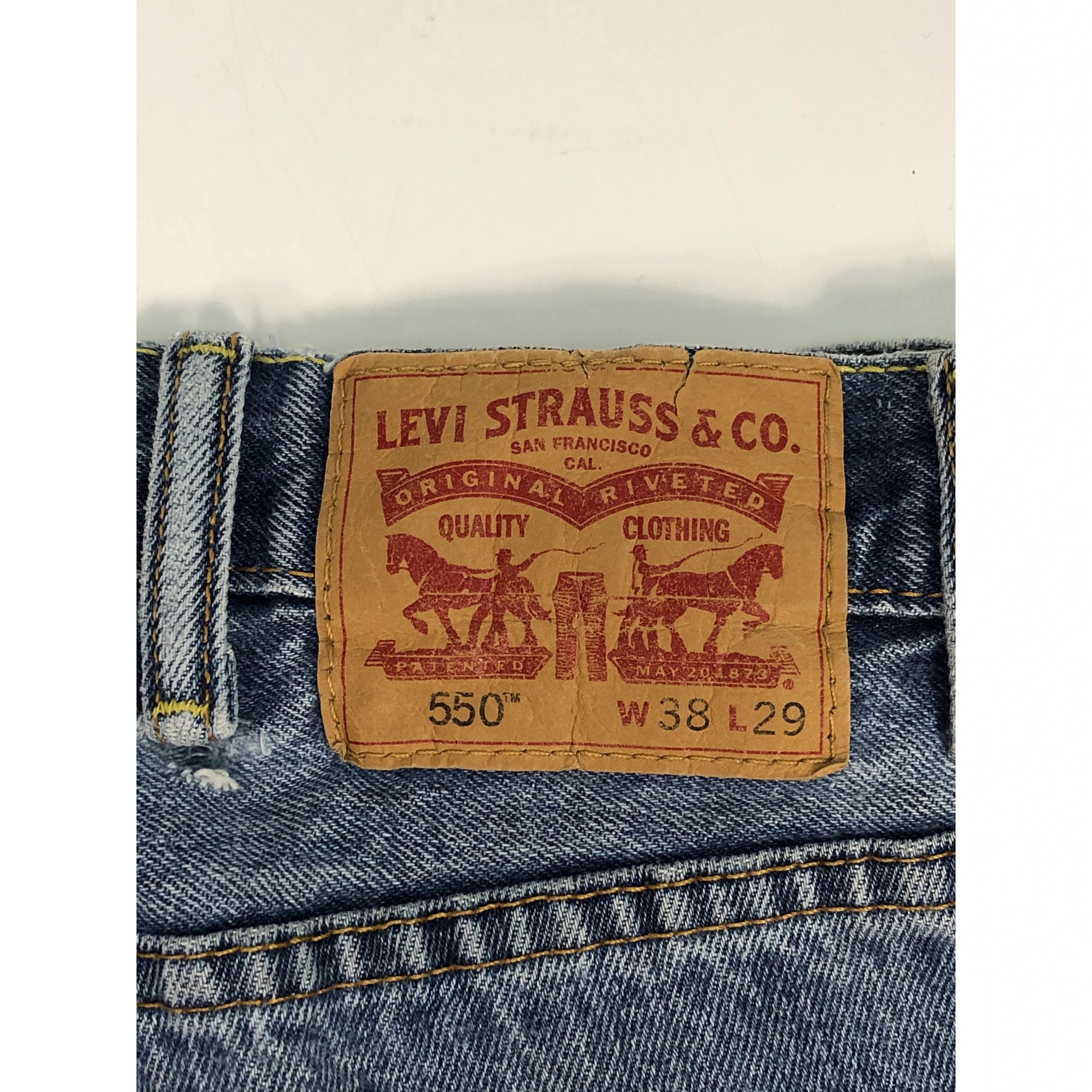 Levi's Vintage Levis 550 Relaxed Fit Faded Denim Distressed DP0081 Size US 38 / EU 54 - 5 Thumbnail