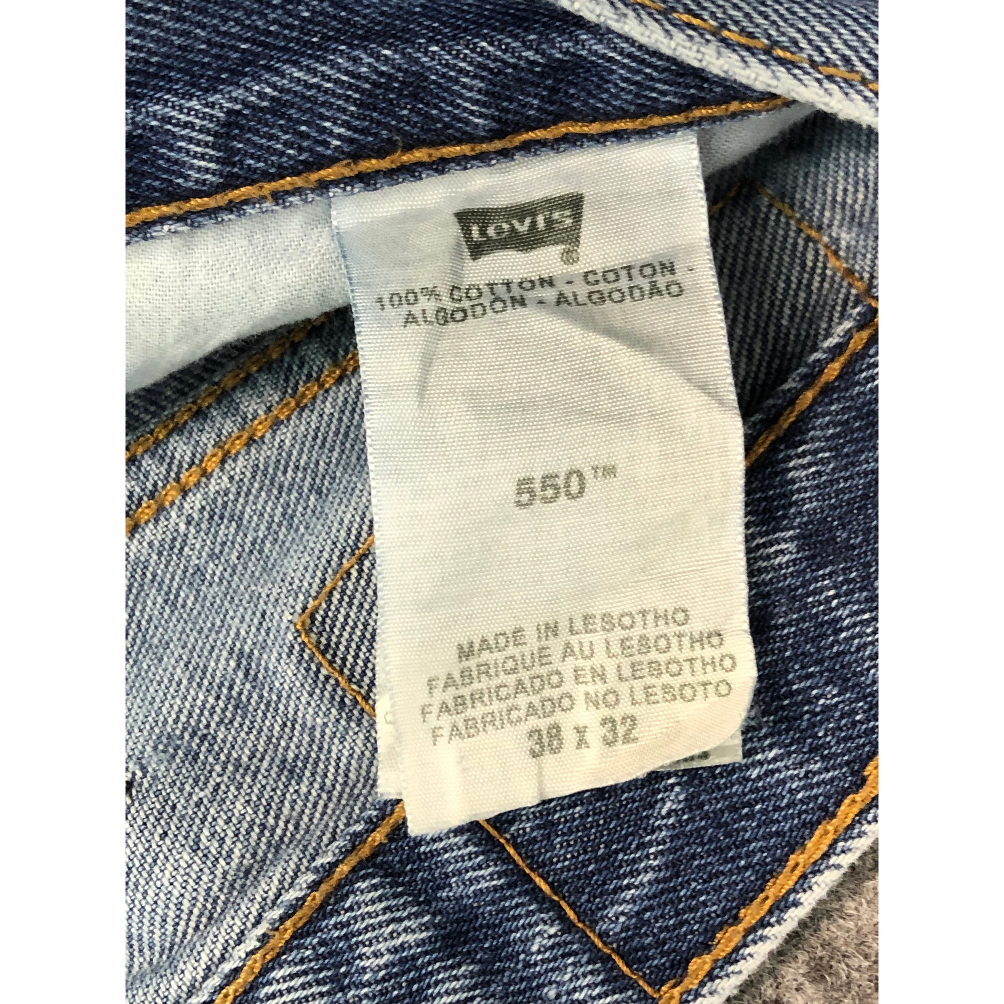 Levi's Vintage Levis 550 Lightwash Jeans DP0502 Size US 39 - 6 Thumbnail