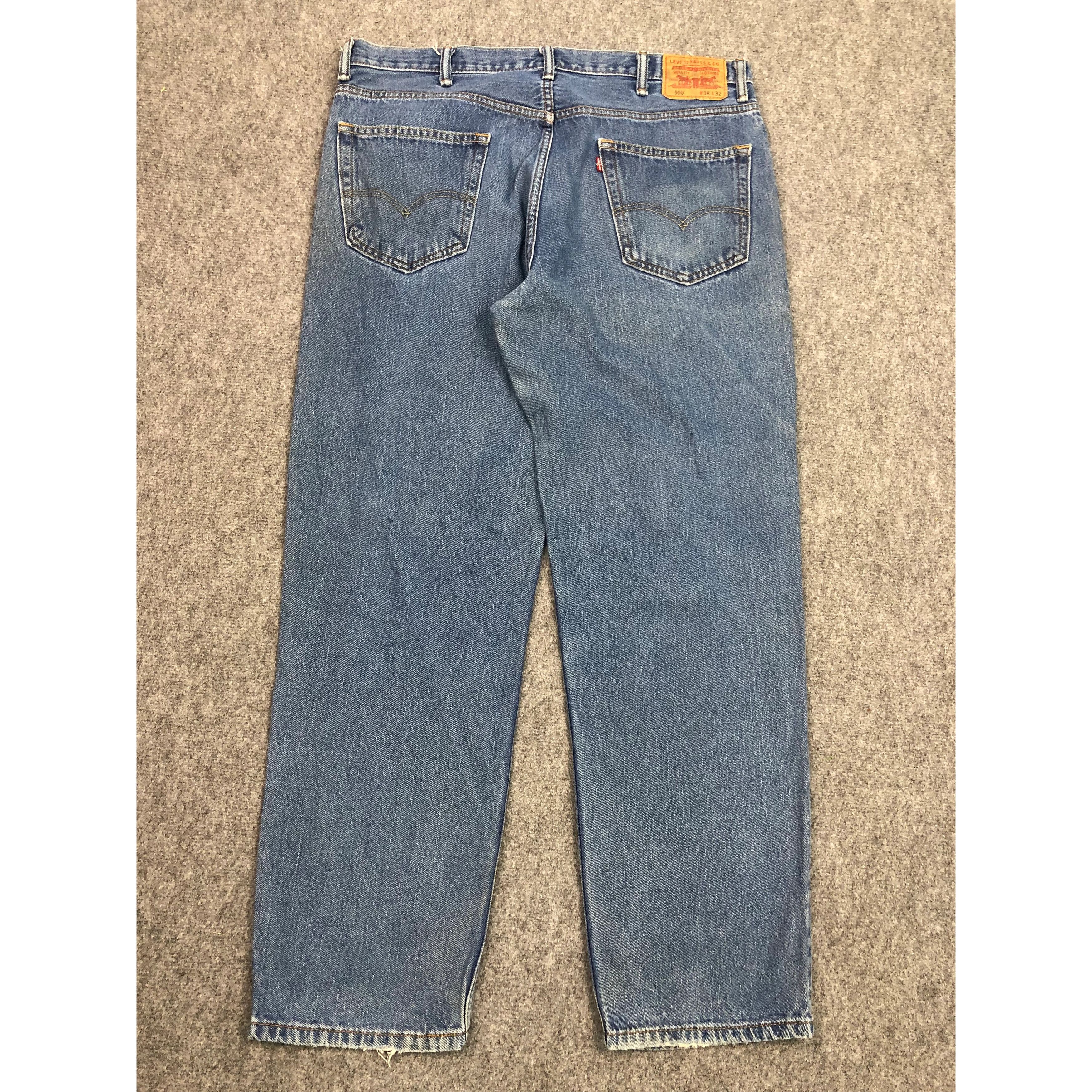 Levi's Vintage Levis 550 Lightwash Jeans DP0502 Size US 39 - 2 Thumbnail