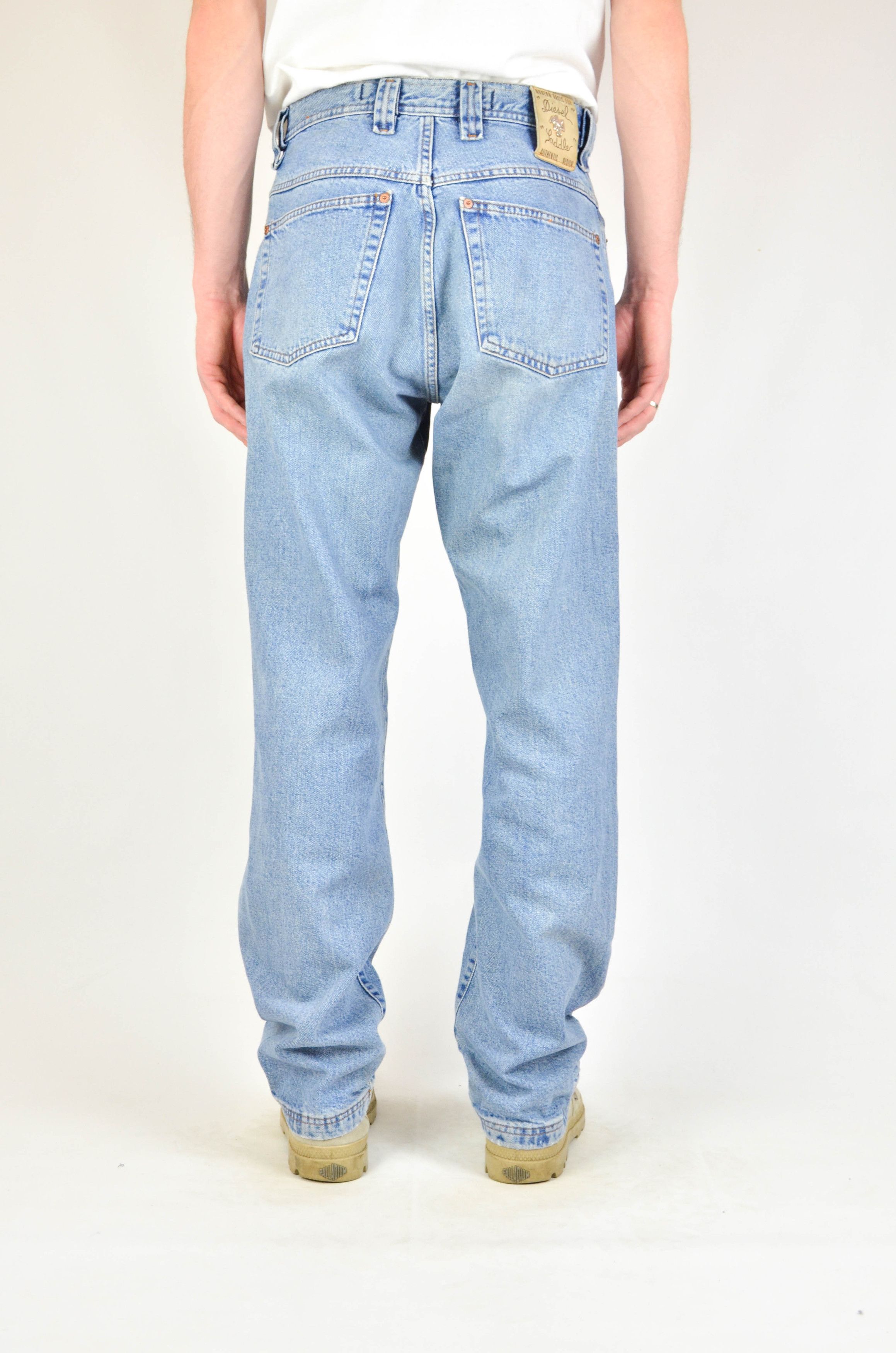 Diesel 90s Vintage Saddle Jeans Beige W29 L32 main image 0