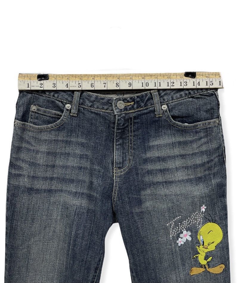 Cartoon Network DOPE🔥Vintage TWEETY LOONEY TUNES Flared Stretch Denim Size US 30 / EU 46 - 8 Thumbnail