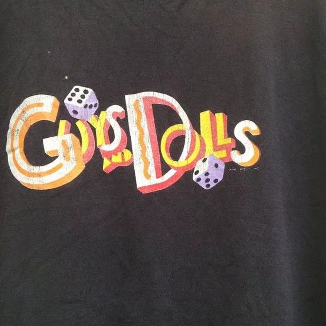 Vintage 🔥 90s Guys And Dolls MUSICAL Size US XL / EU 56 / 4 - 2 Thumbnail