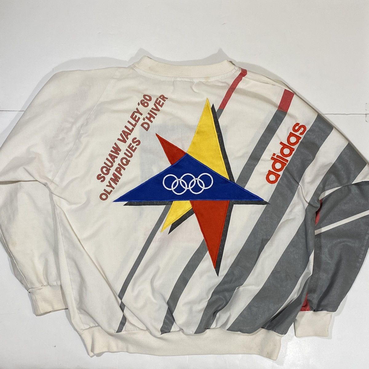 Adidas × USA Olympics × Vintage Vintage Adidas St. Moritz Olympics Sweatshirt Size US L / EU 52-54 / 3 - 3 Thumbnail