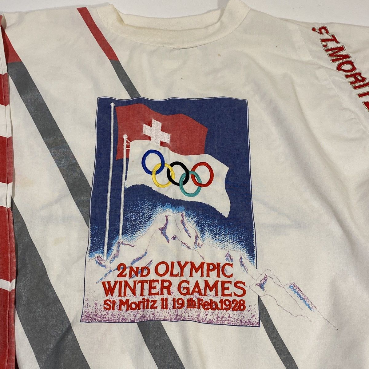 Adidas × USA Olympics × Vintage Vintage Adidas St. Moritz Olympics Sweatshirt Size US L / EU 52-54 / 3 - 5 Thumbnail