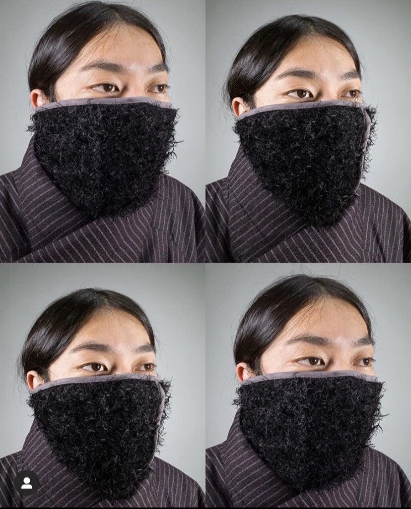 Kiko Kostadinov Kiko Kostadinov furry spiral neck gaiter | Grailed