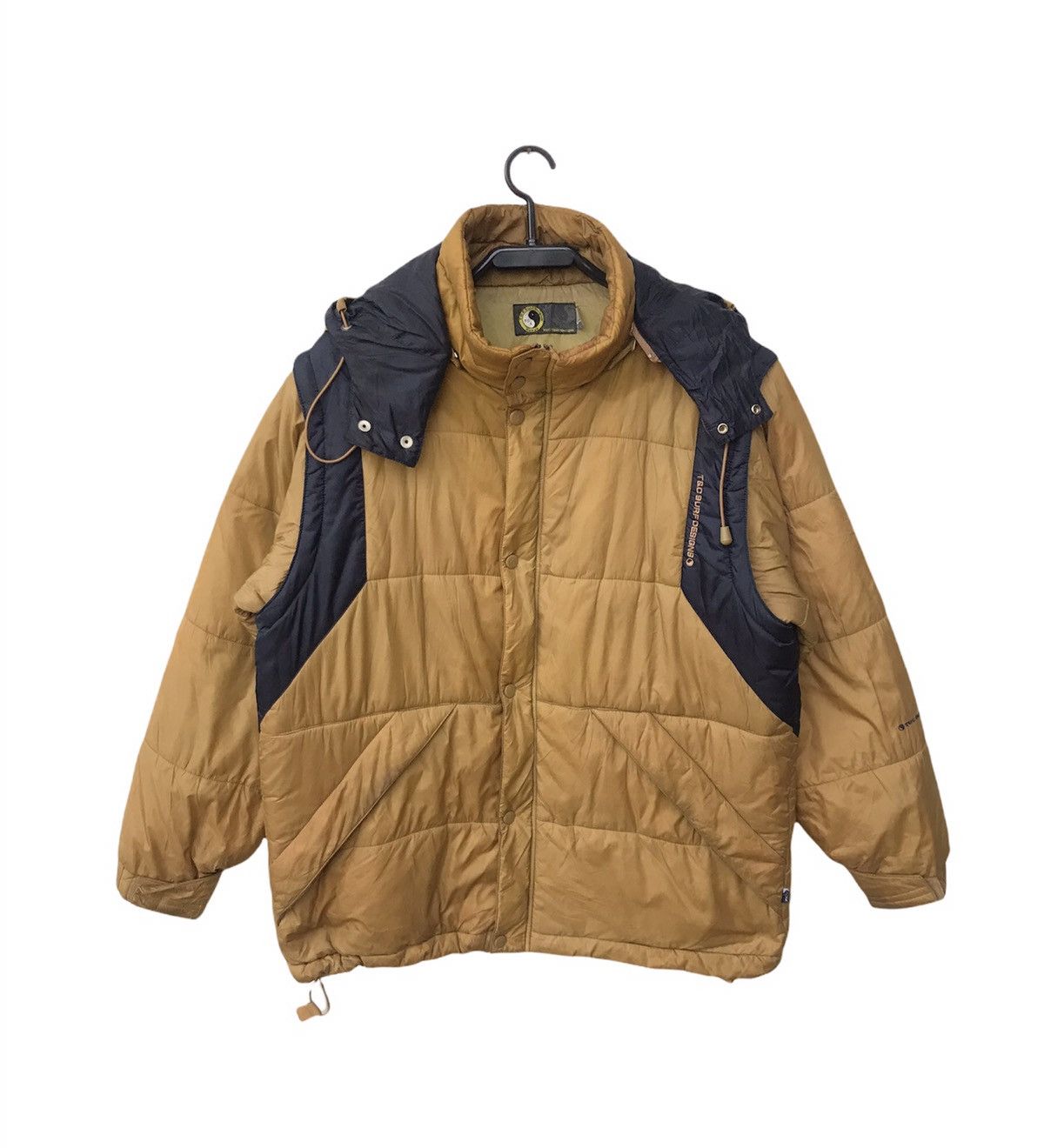 Other Vintage T&C Surf Puffer Hooded Bomber Jacket Size US L / EU 52-54 / 3 - 1 Thumbnail