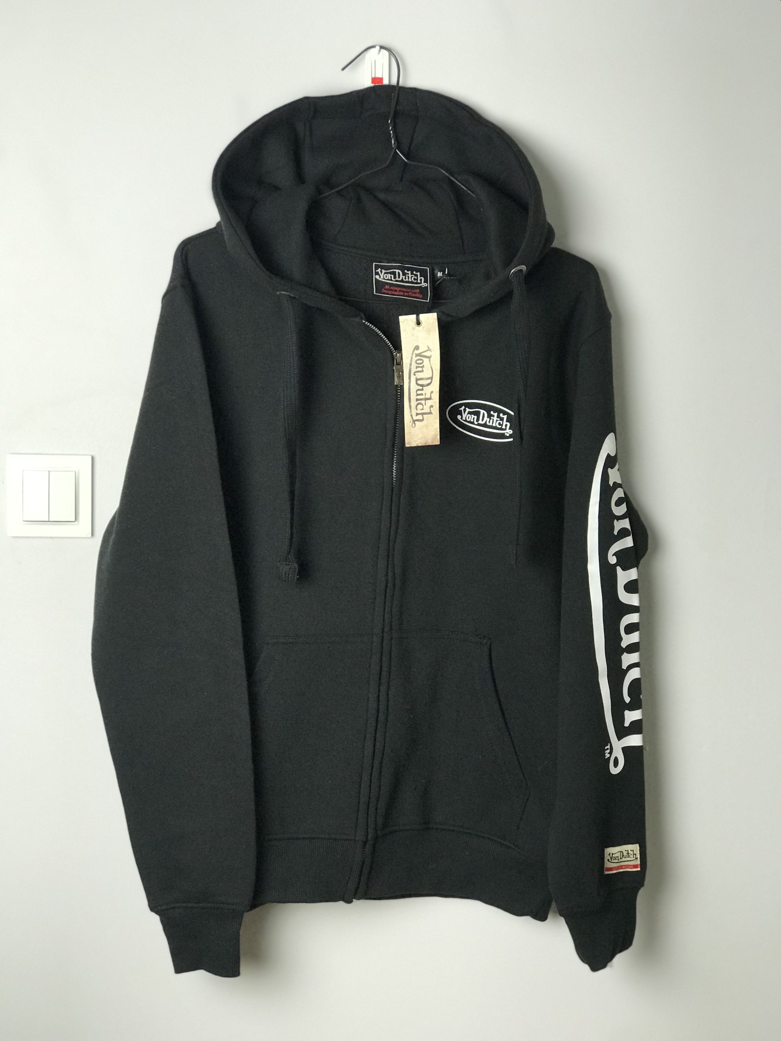 Von Dutch Von Dutch zip-up hoodie big logo DSWT | Grailed