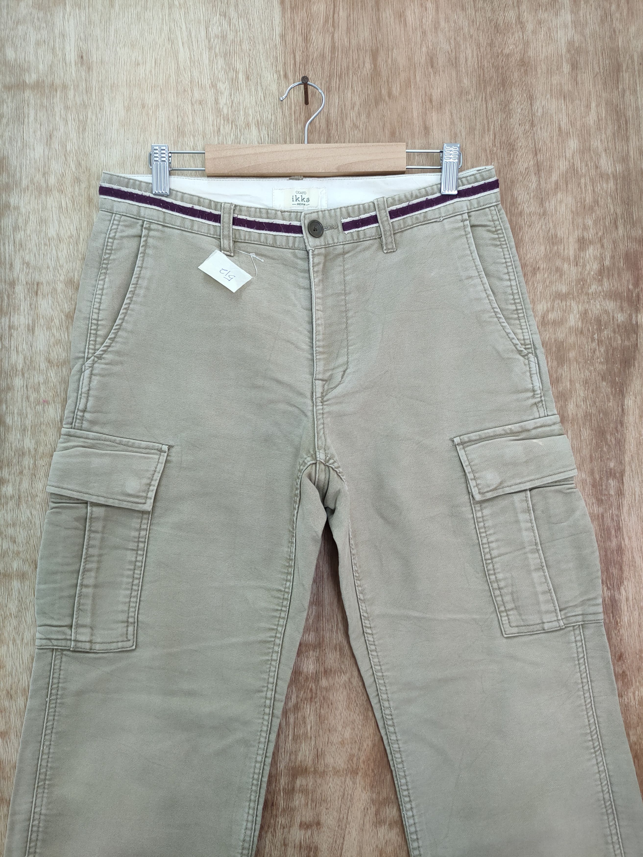 Japanese Brand Aqueto Ikka japan multi pocket cargo pants #512 Size US 32 / EU 48 - 3 Thumbnail
