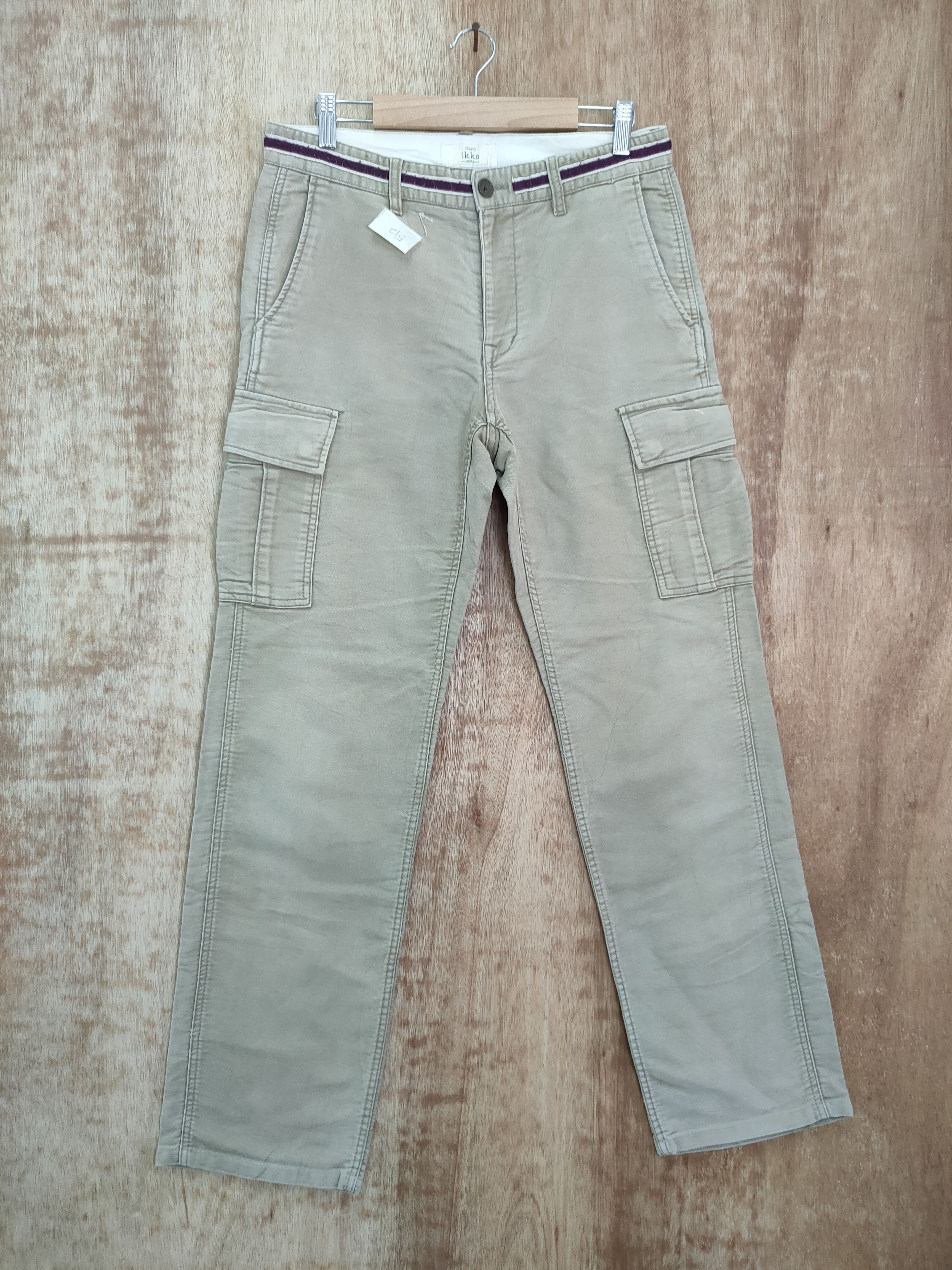 image of Aqueto Ikka Japan Multi Pocket Cargo Pants 512 in Brown, Men's (Size 32)