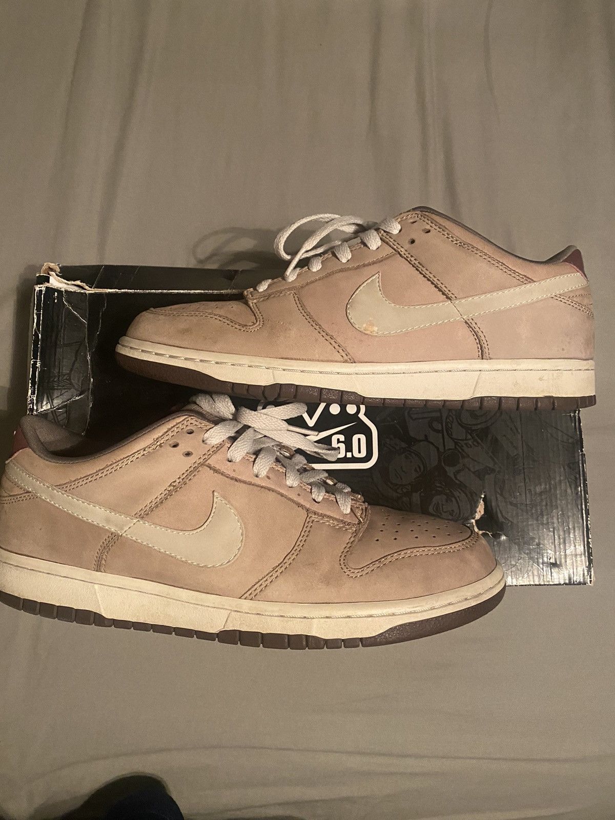 Nike Nike Dunk low 2007 Khaki/Redwood | Grailed