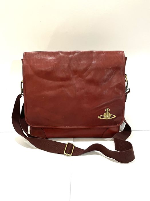 Vivienne Westwood Rare Vivienne Westwood Leather Large Man Messenger