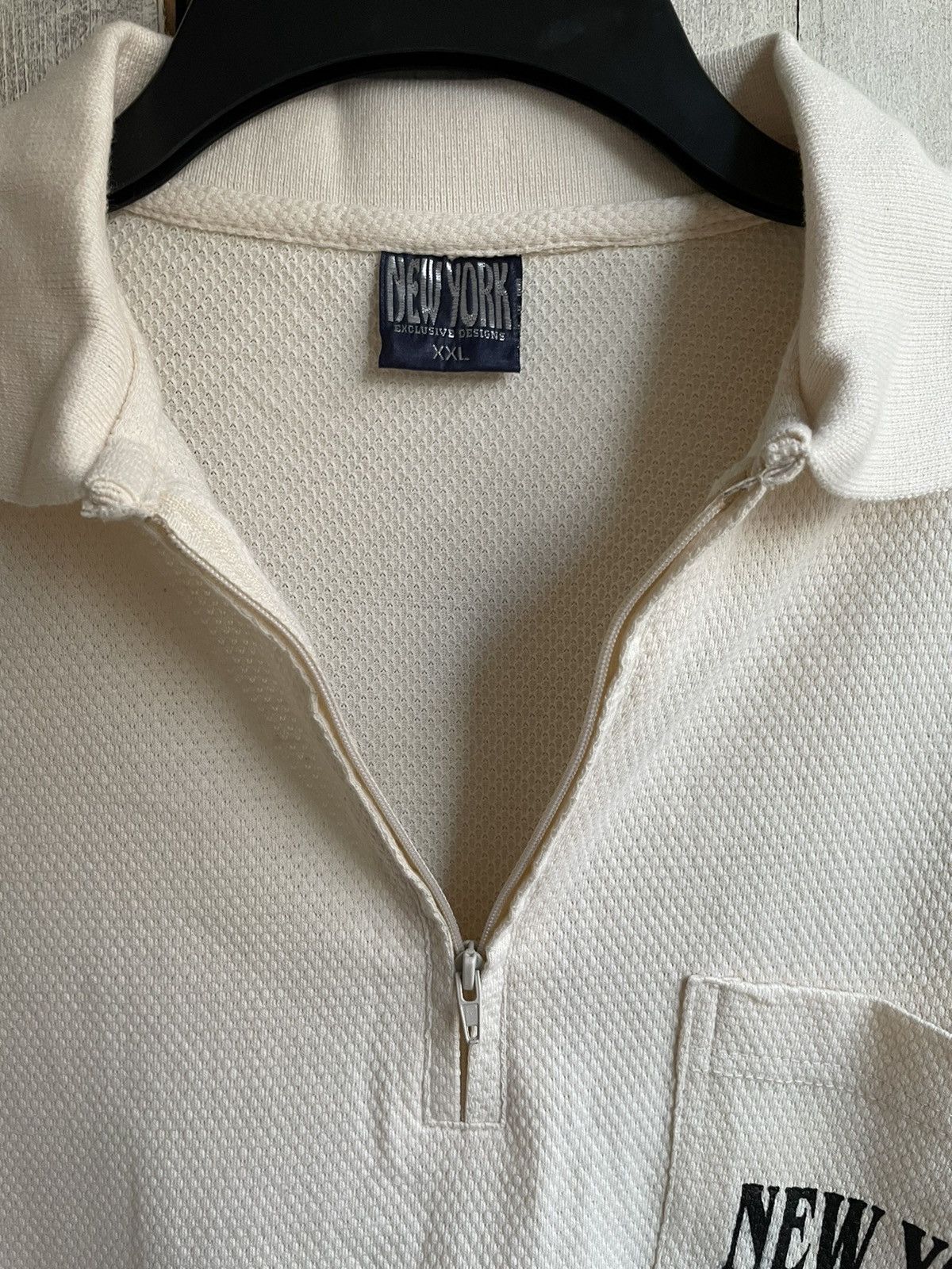 Vintage New York Vintage NYC Half Zip Pocket T-Shirt more Logo Size US XL / EU 56 / 4 - 5 Thumbnail