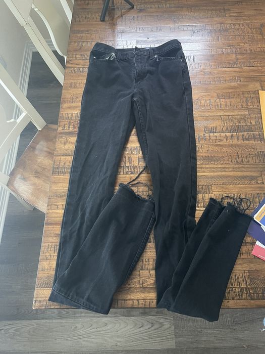 Vale ValeLives Black Stacked Denim Jeans | Grailed