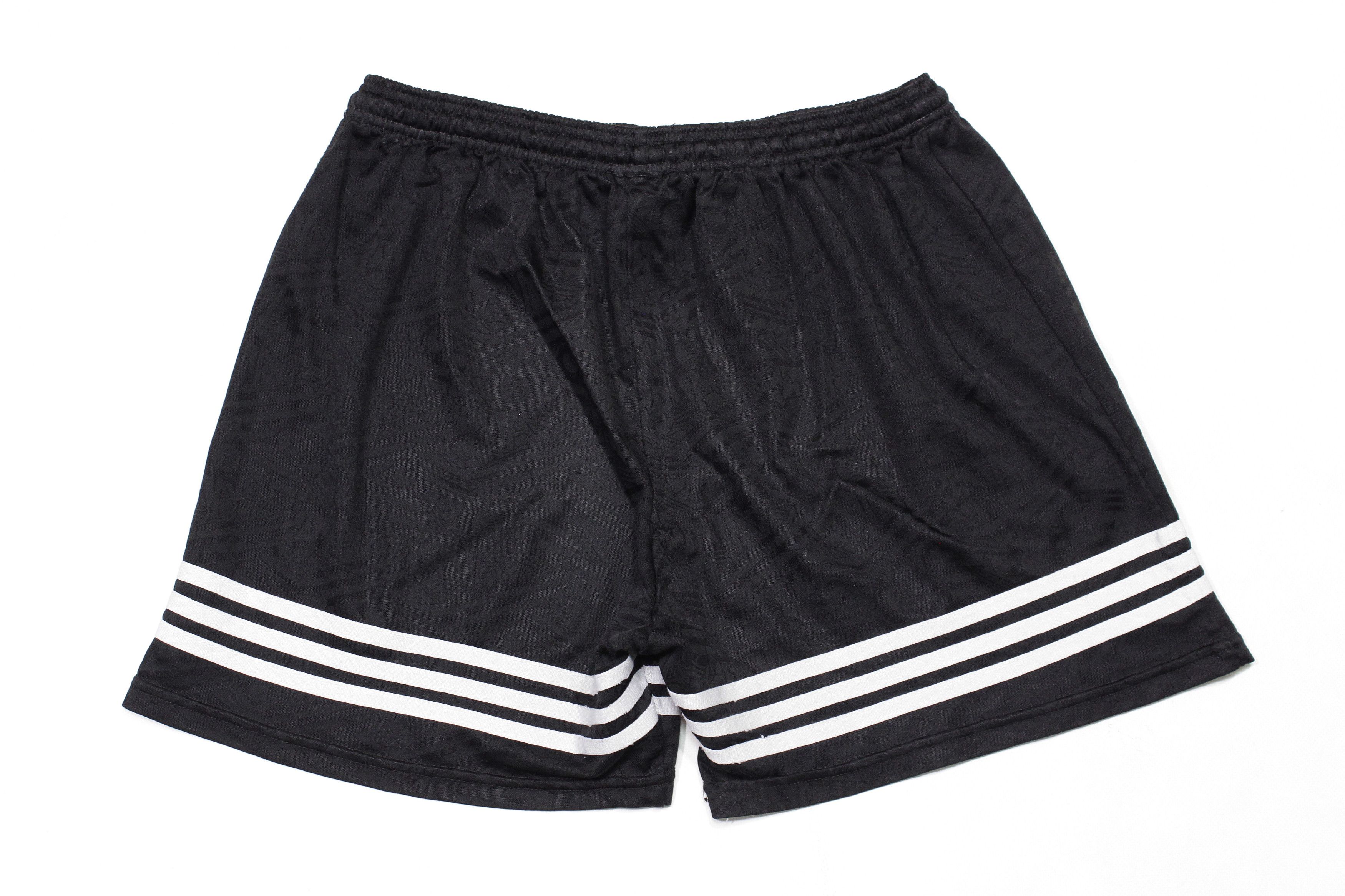 Adidas 90S Logo Monogram Football Shorts L Size Made in UK Size US 34 / EU 50 - 2 Thumbnail