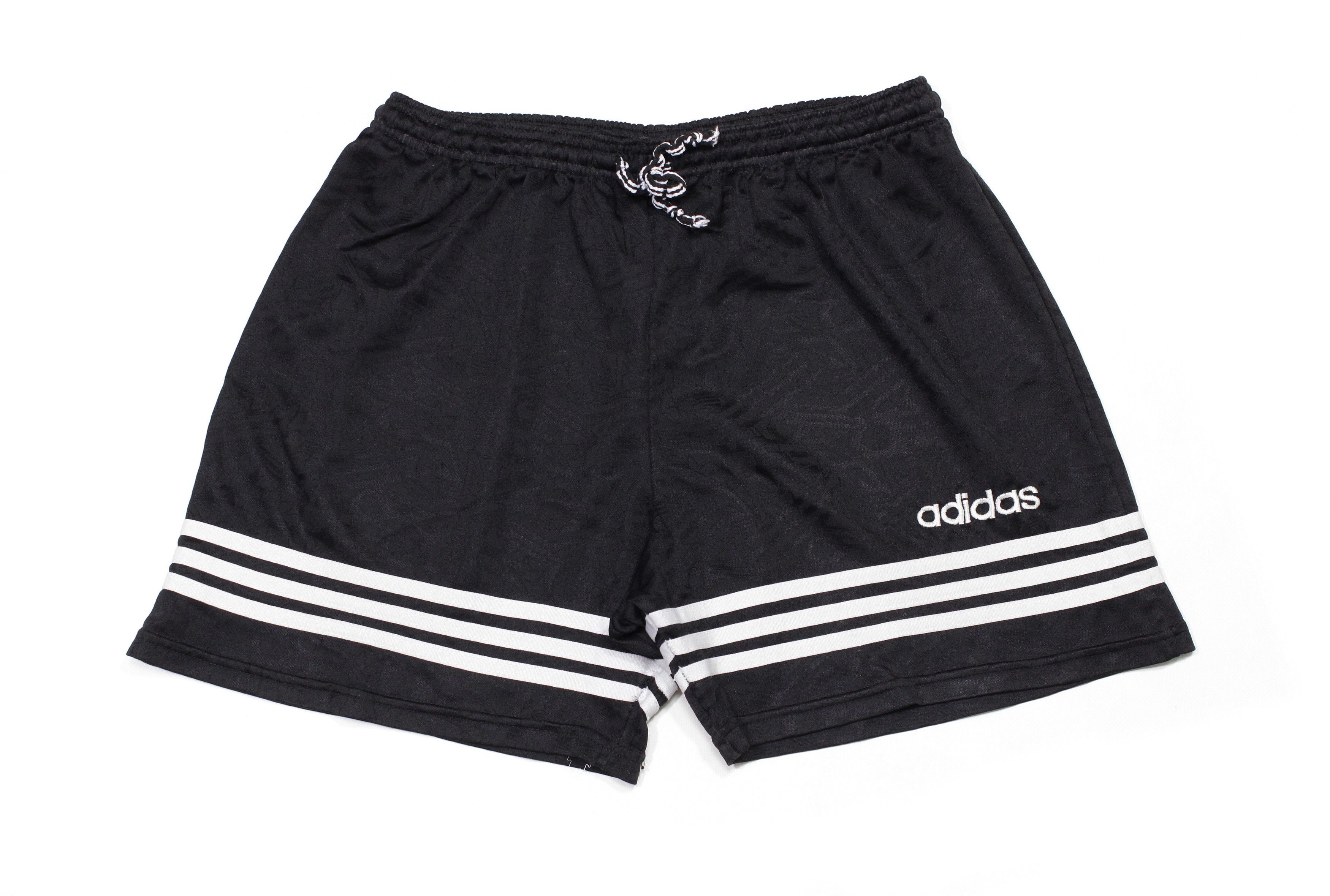 Adidas 90S Logo Monogram Football Shorts L Size Made in UK Size US 34 / EU 50 - 1 Thumbnail