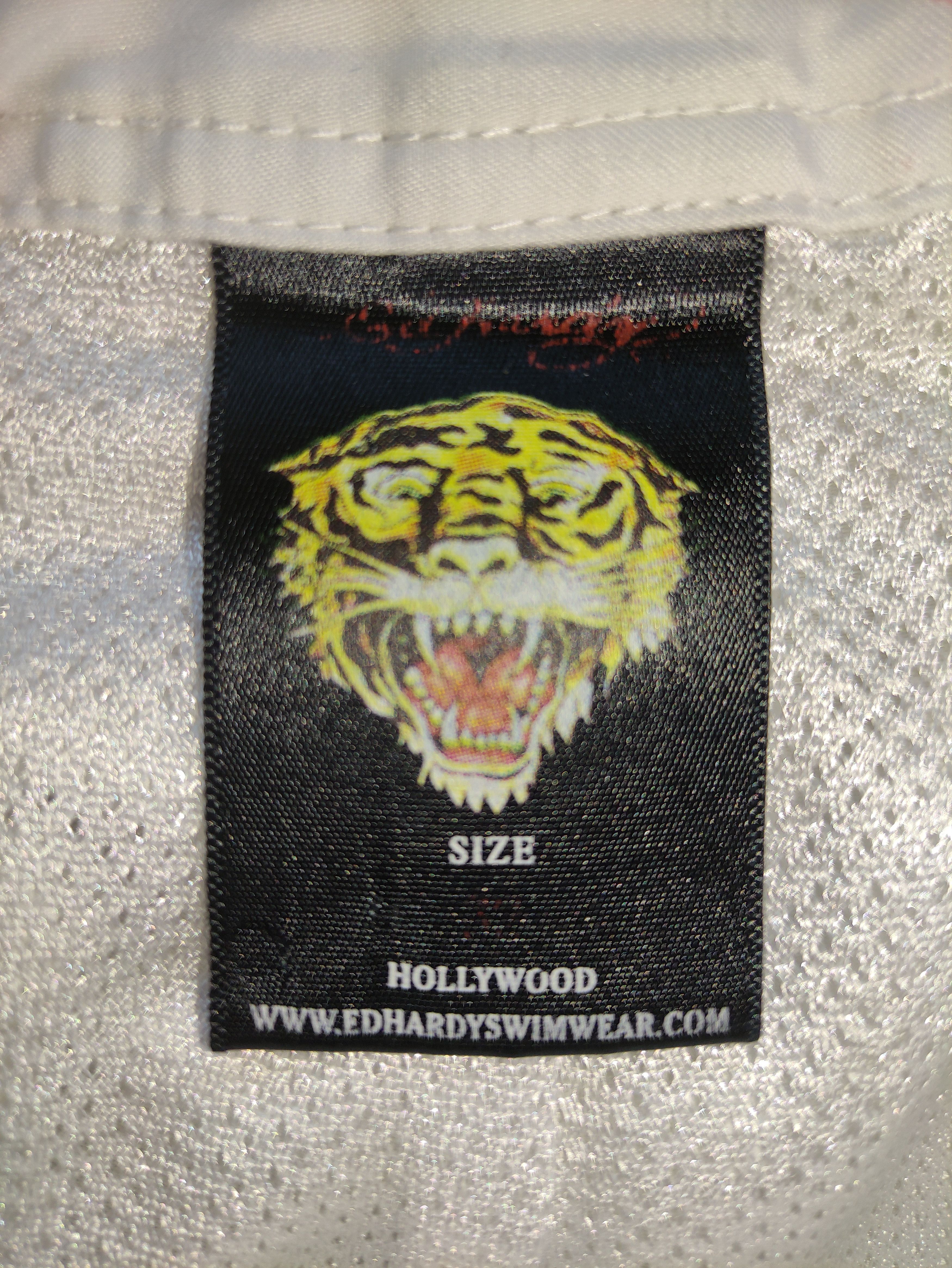 Christian Audigier Ed hardy swimming trunks white Size US 34 / EU 50 - 5 Thumbnail