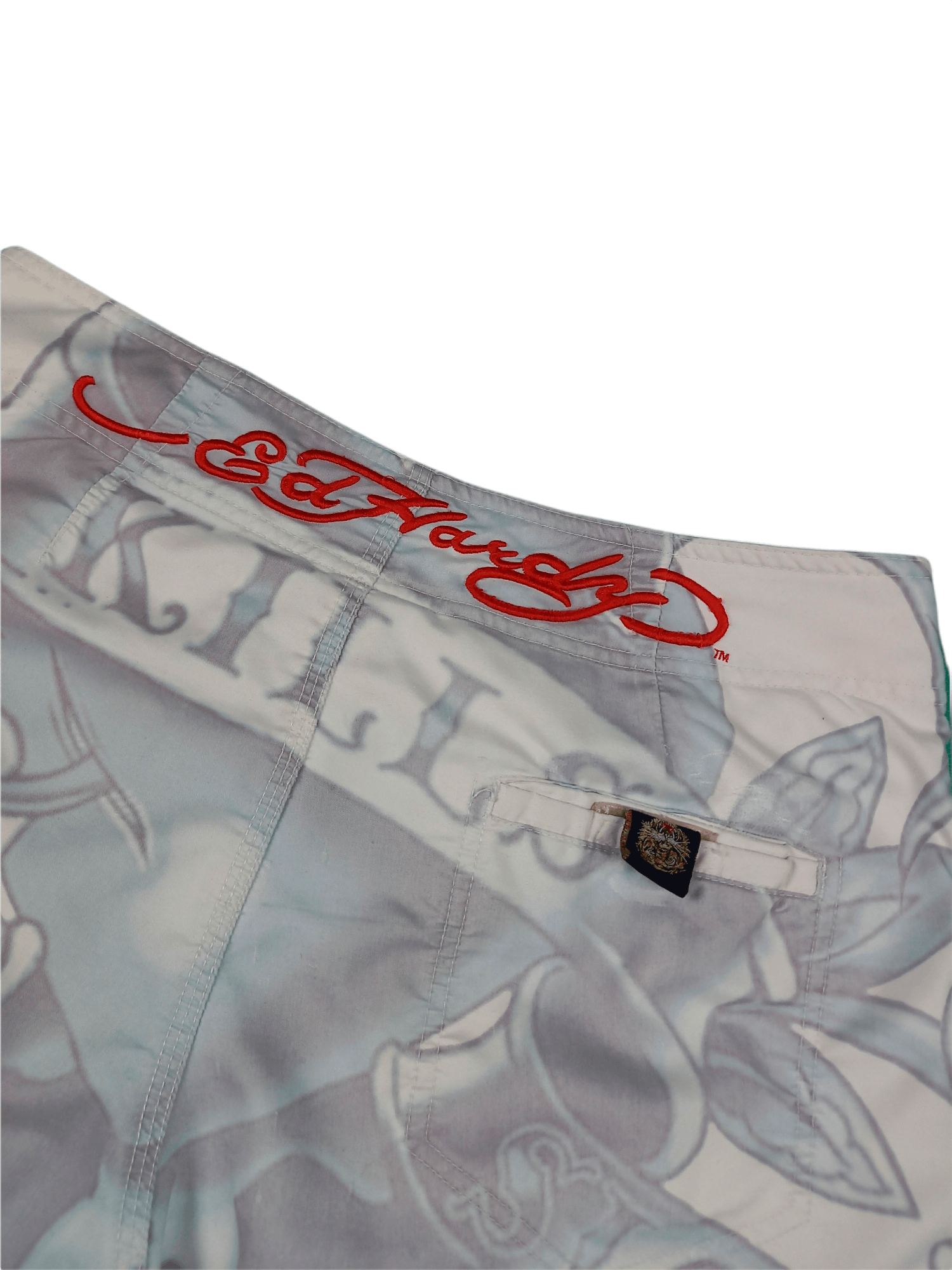 Christian Audigier Ed hardy swimming trunks white Size US 34 / EU 50 - 9 Thumbnail