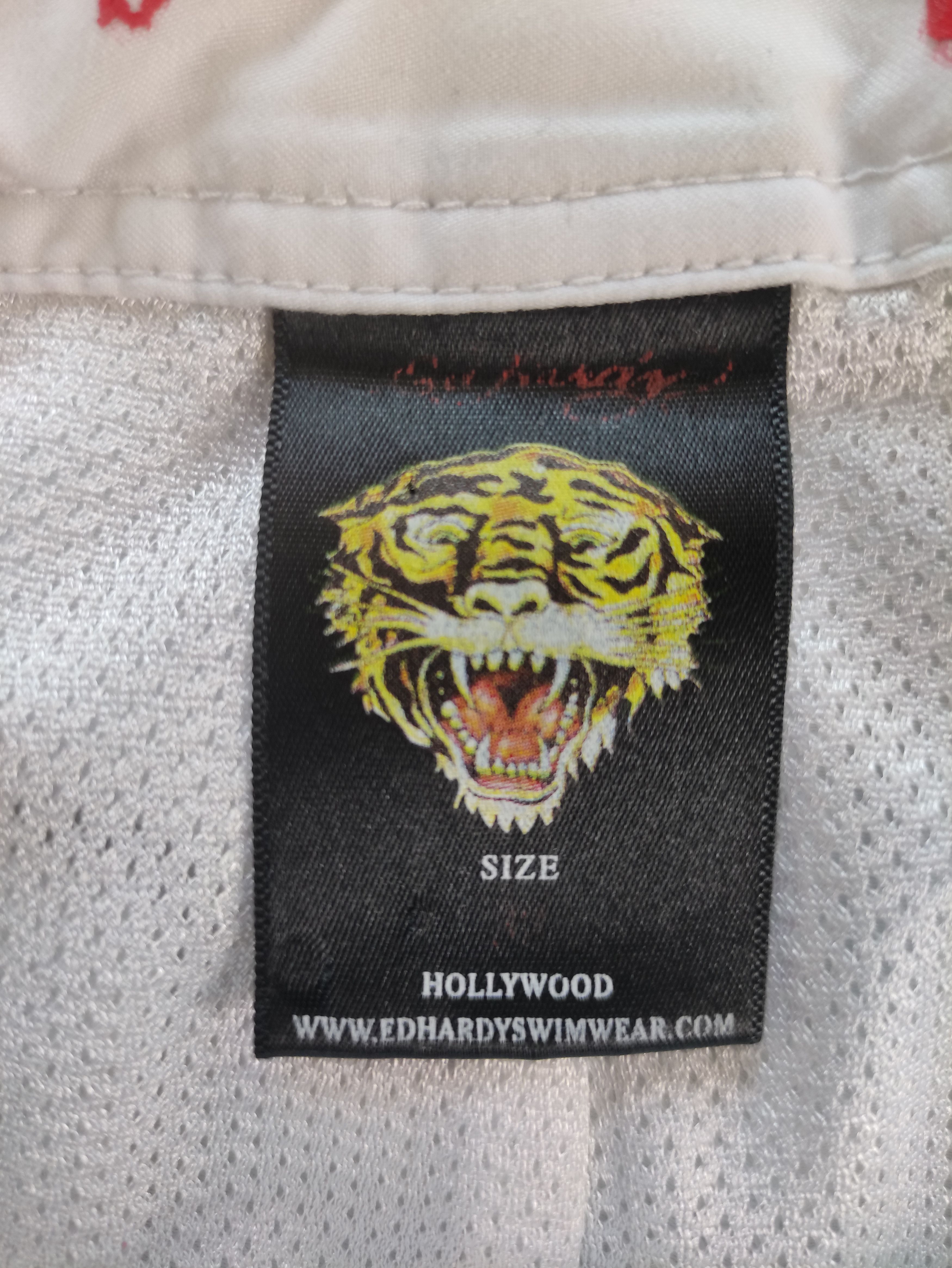 Christian Audigier Ed hardy swimming trunks white Size US 34 / EU 50 - 6 Thumbnail