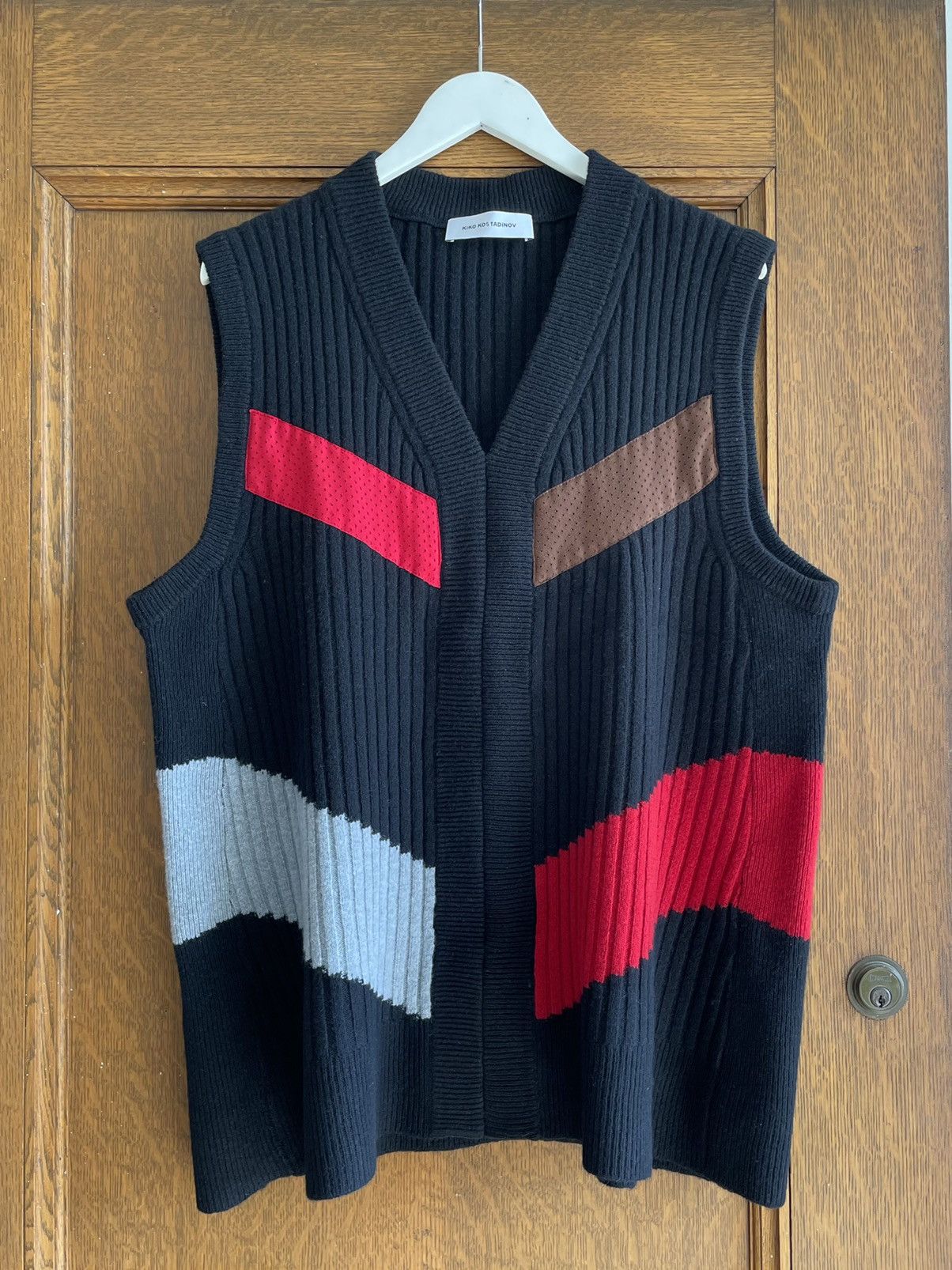 Kiko Kostadinov FW20 Wool Nash Intarsia Vest | Grailed