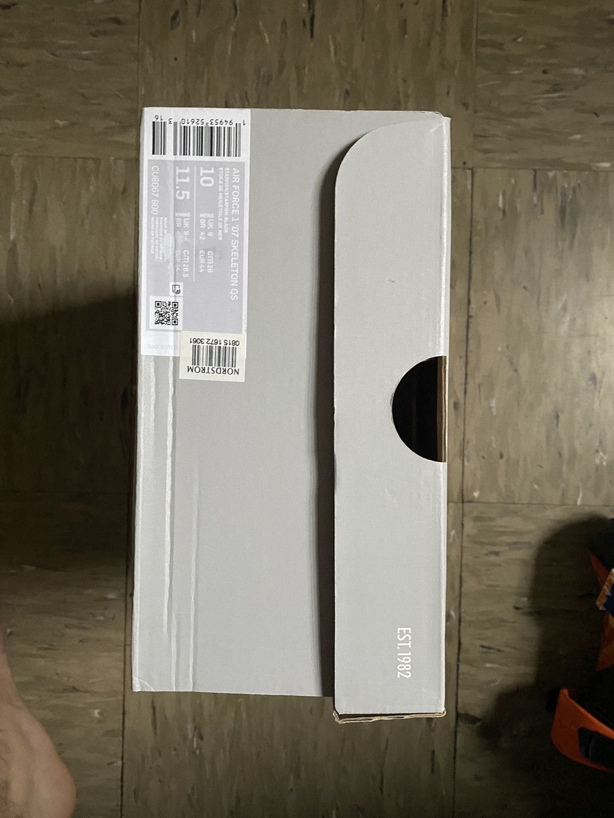 Nike Nike Orange Skeleton AF1 Size US 10 / EU 43 - 4 Thumbnail