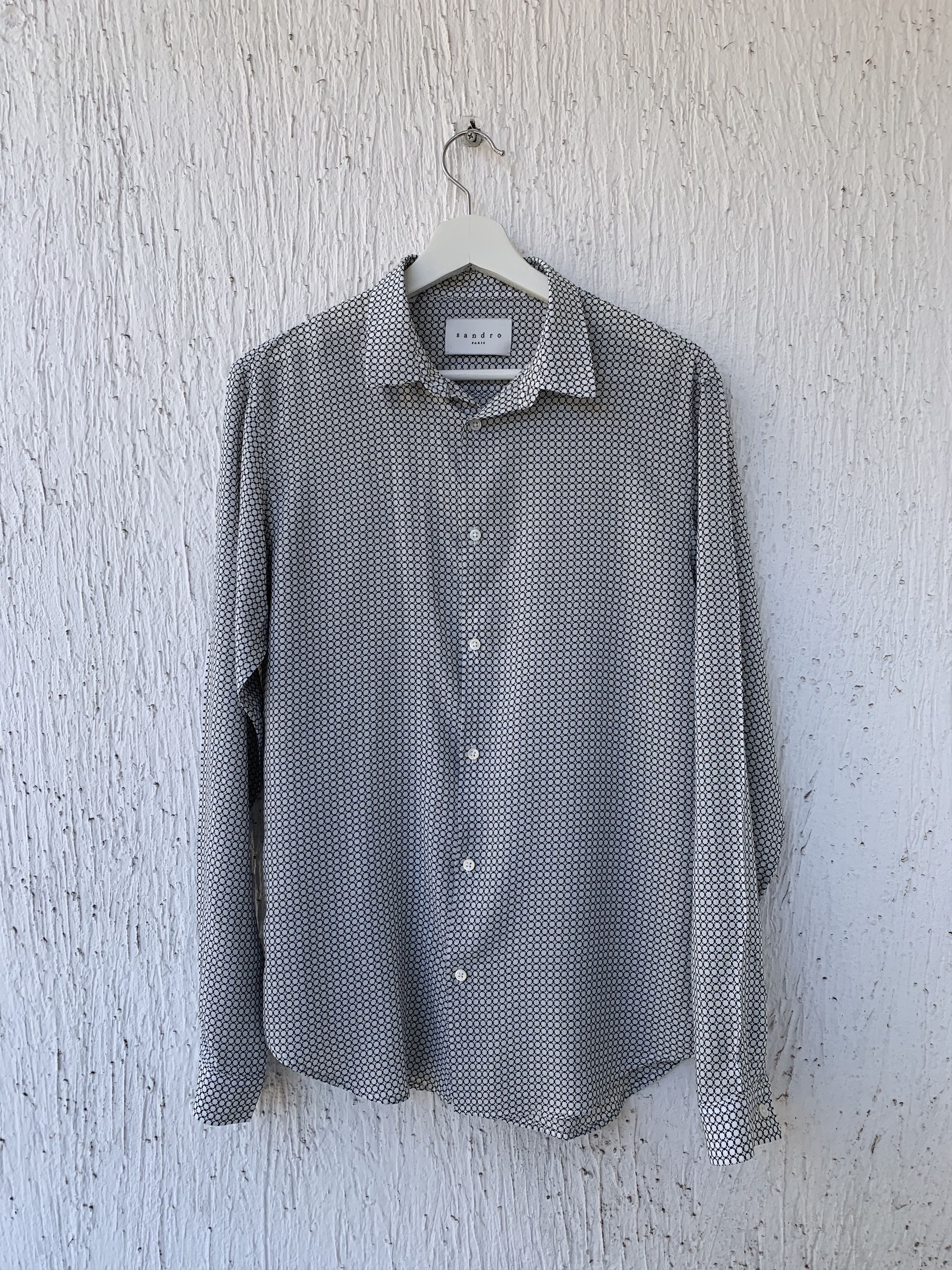 Sandro lightweight patterned shirt Size US M / EU 48-50 / 2 - 1 Thumbnail