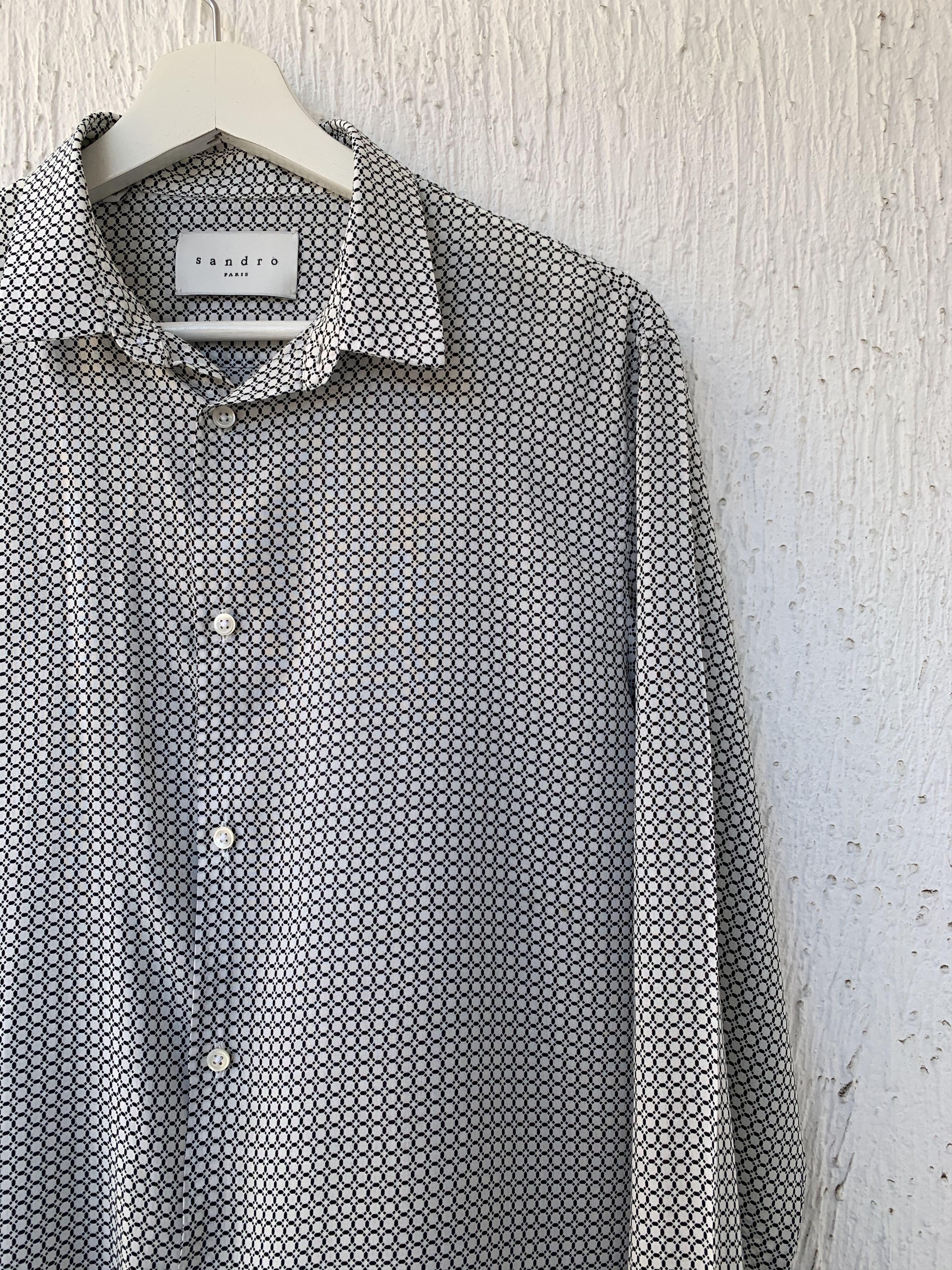 Sandro lightweight patterned shirt Size US M / EU 48-50 / 2 - 2 Thumbnail