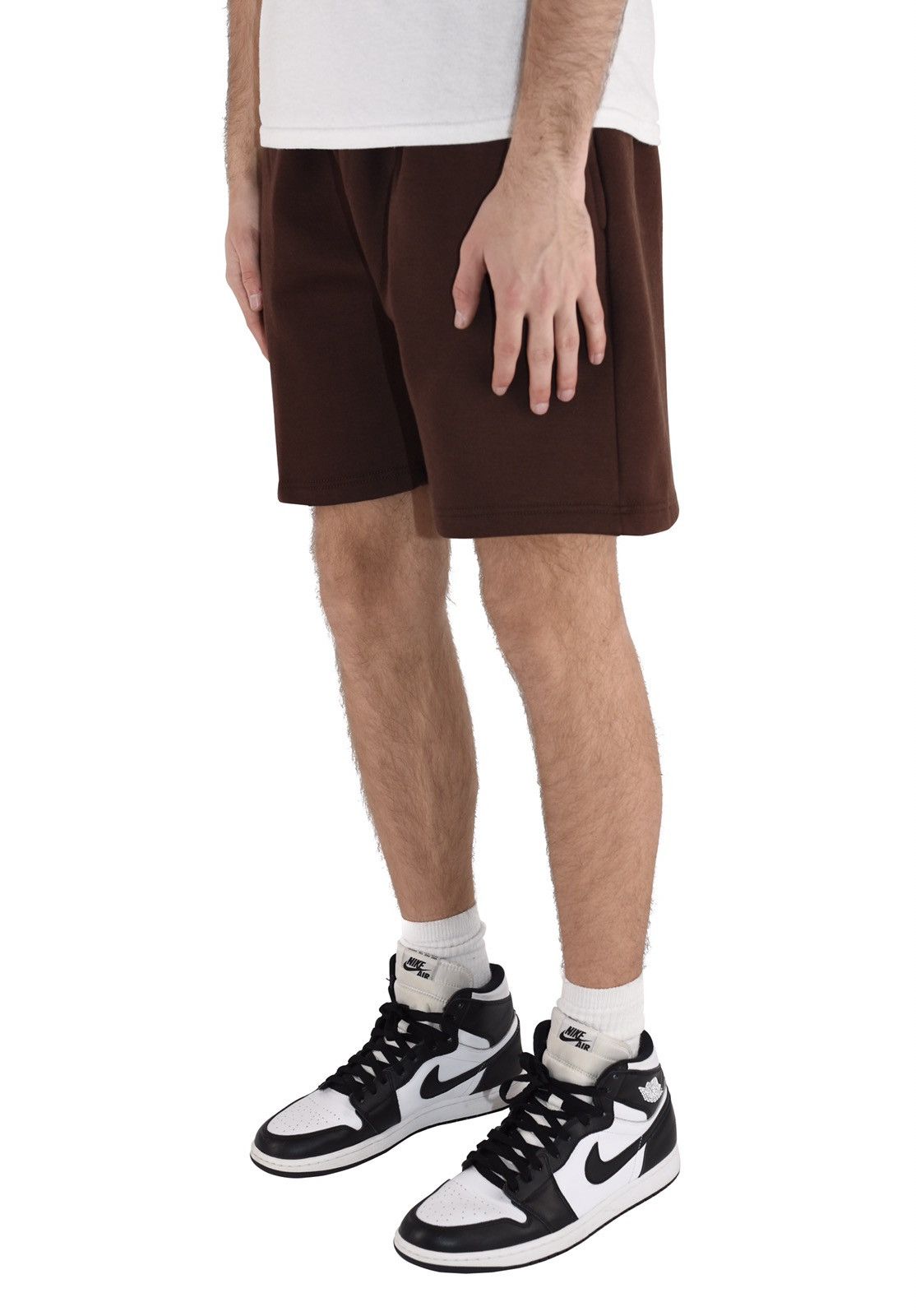 Japanese Brand Fleece sweat shorts chocolate brown S Size US 28 / EU 44 - 6 Thumbnail