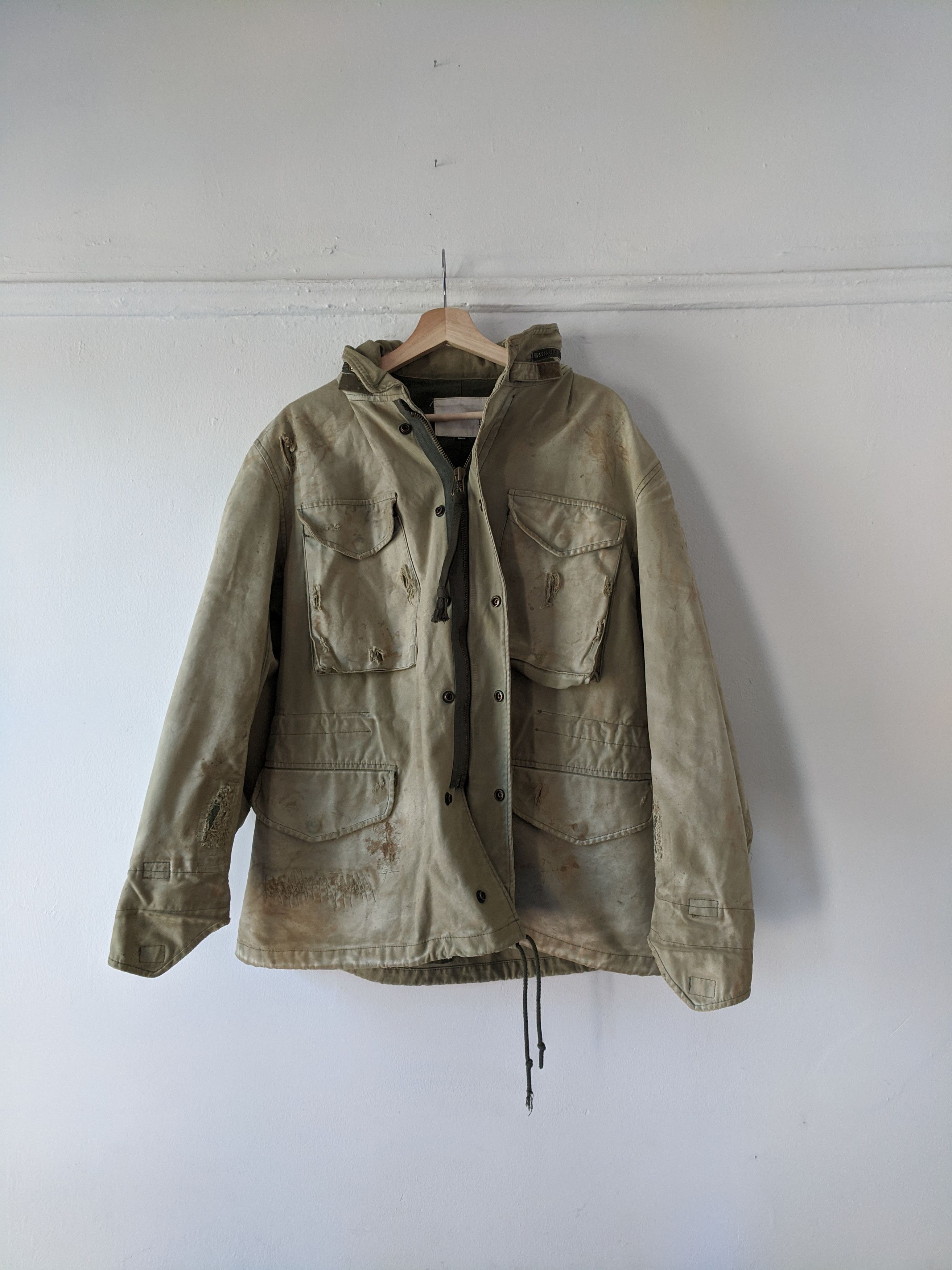 R13 2017 Remade Thrashed Japanese Military Jacket Size US S / EU 44-46 / 1 - 3 Thumbnail