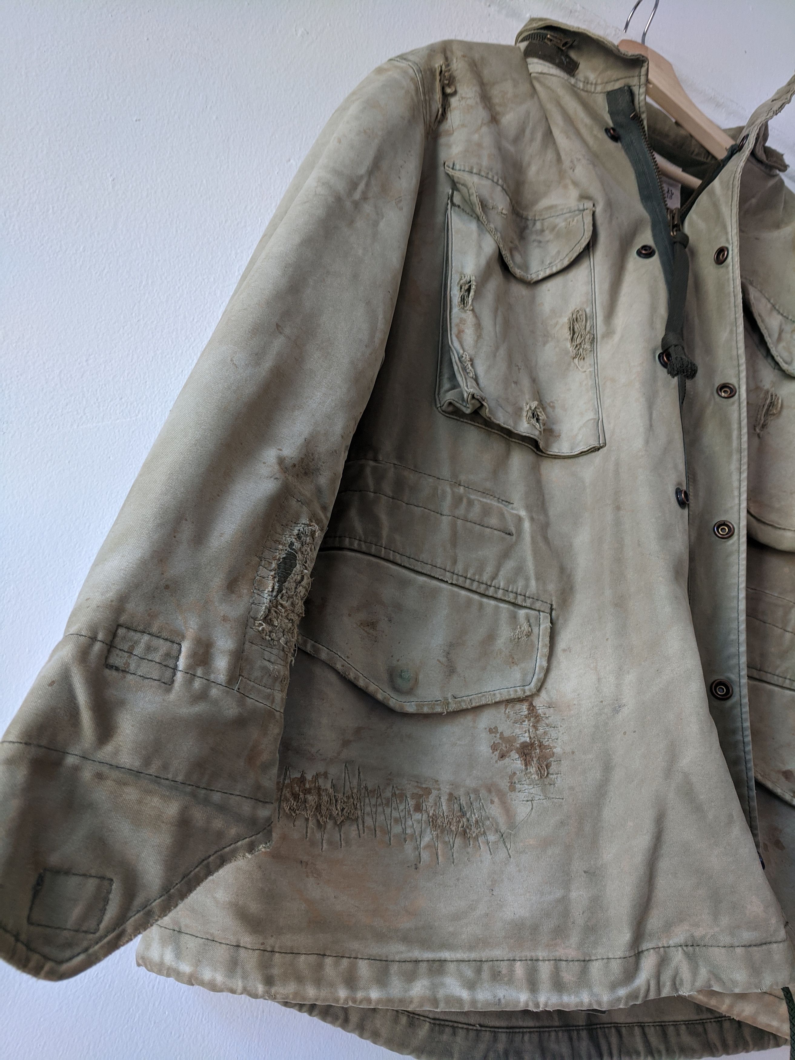R13 2017 Remade Thrashed Japanese Military Jacket Size US S / EU 44-46 / 1 - 4 Thumbnail