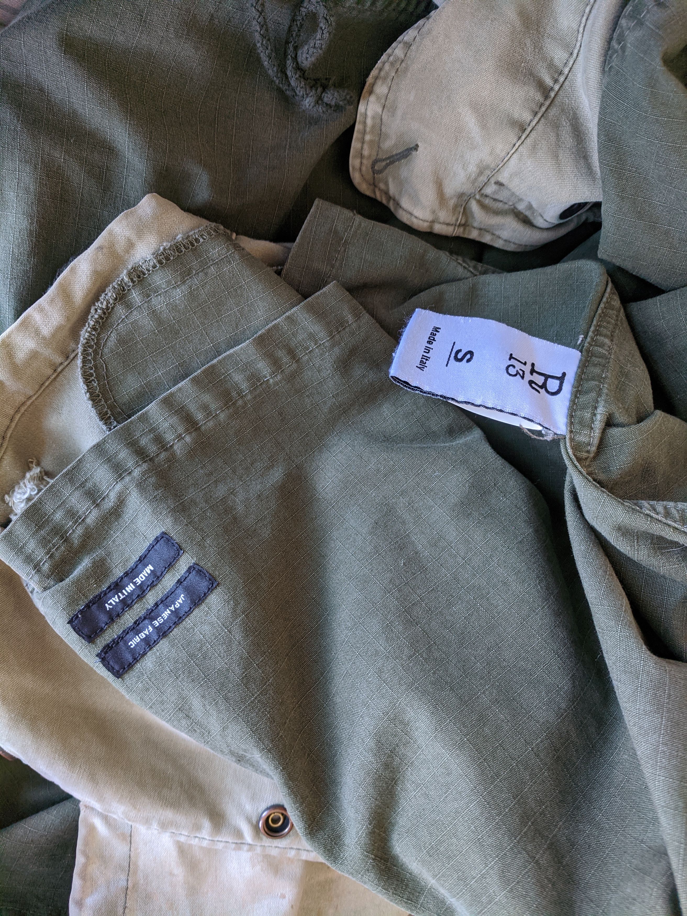 R13 2017 Remade Thrashed Japanese Military Jacket Size US S / EU 44-46 / 1 - 7 Thumbnail