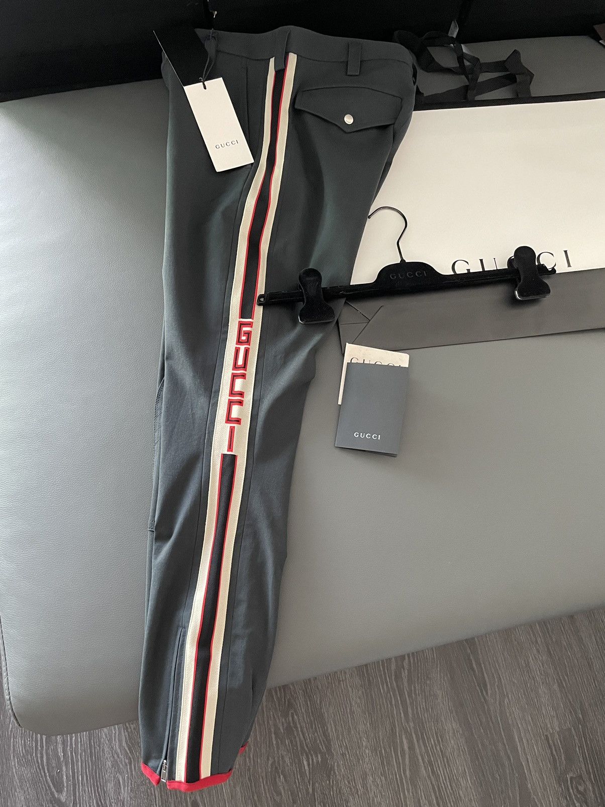 Gucci $1,400 NEW Runway Gucci Logo Stretch Pants Limited Edition Size US 28 / EU 44 - 7 Thumbnail