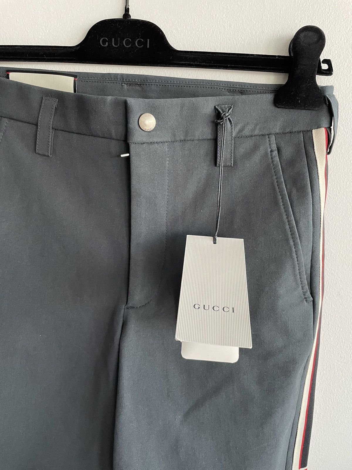 Gucci $1,400 NEW Runway Gucci Logo Stretch Pants Limited Edition Size US 28 / EU 44 - 15 Thumbnail