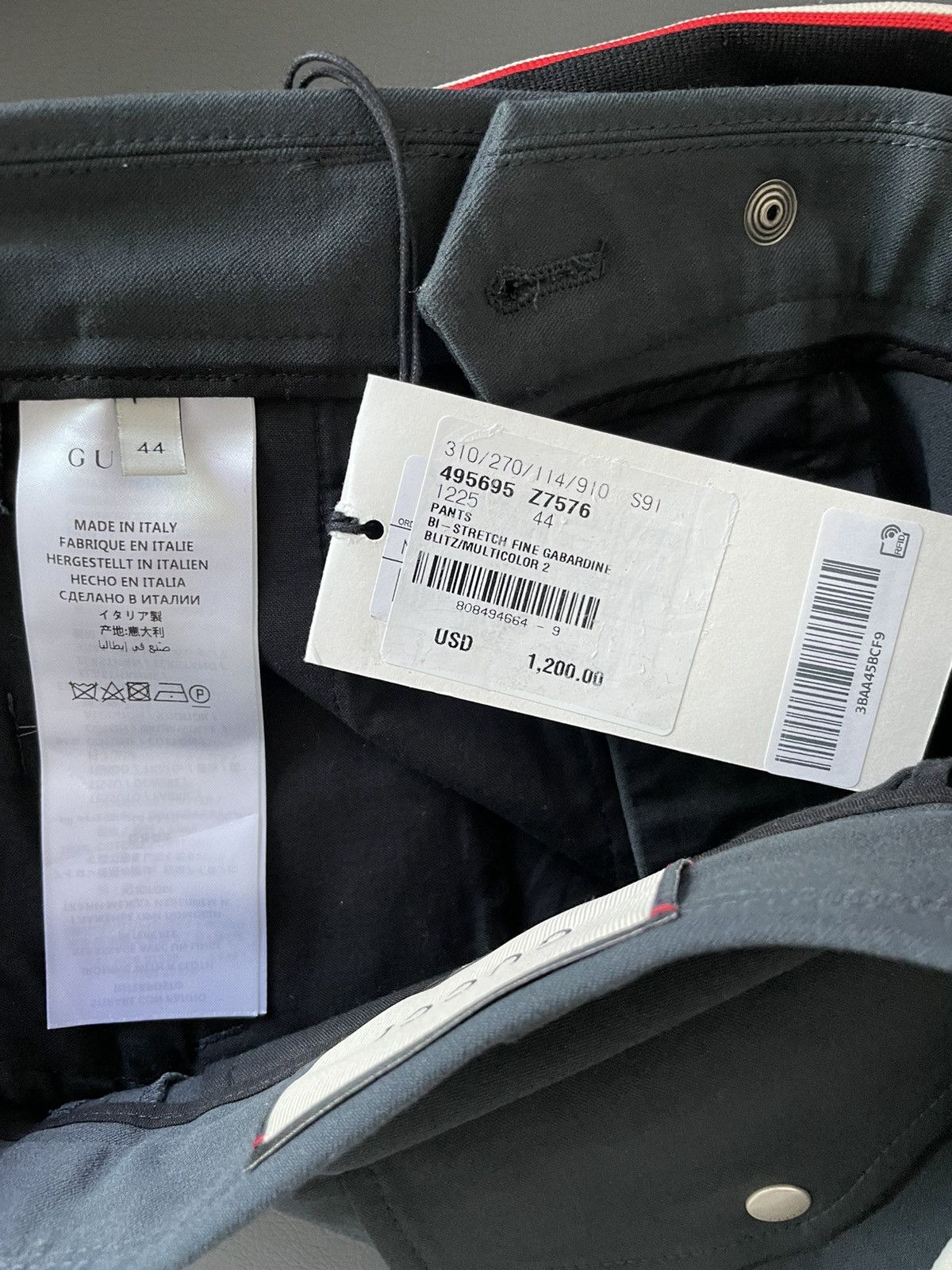 Gucci $1,400 NEW Runway Gucci Logo Stretch Pants Limited Edition Size US 28 / EU 44 - 10 Thumbnail