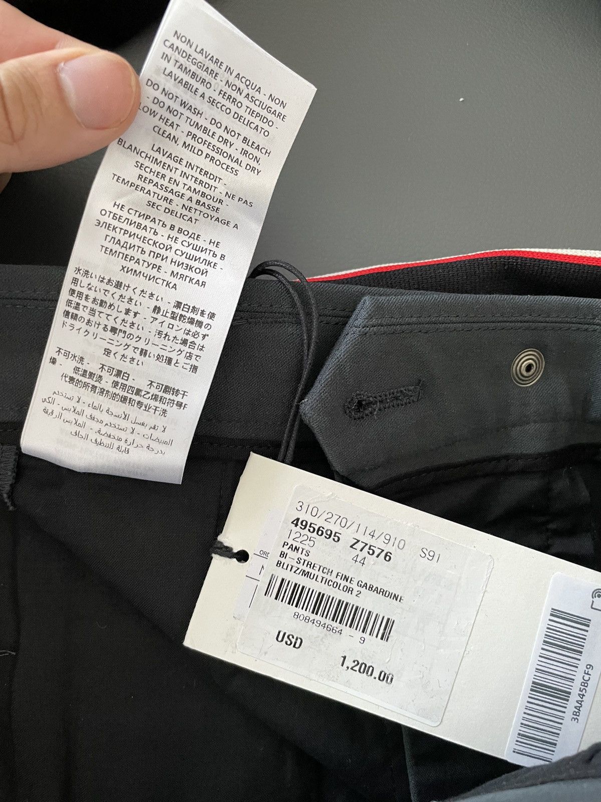 Gucci $1,400 NEW Runway Gucci Logo Stretch Pants Limited Edition Size US 28 / EU 44 - 24 Thumbnail