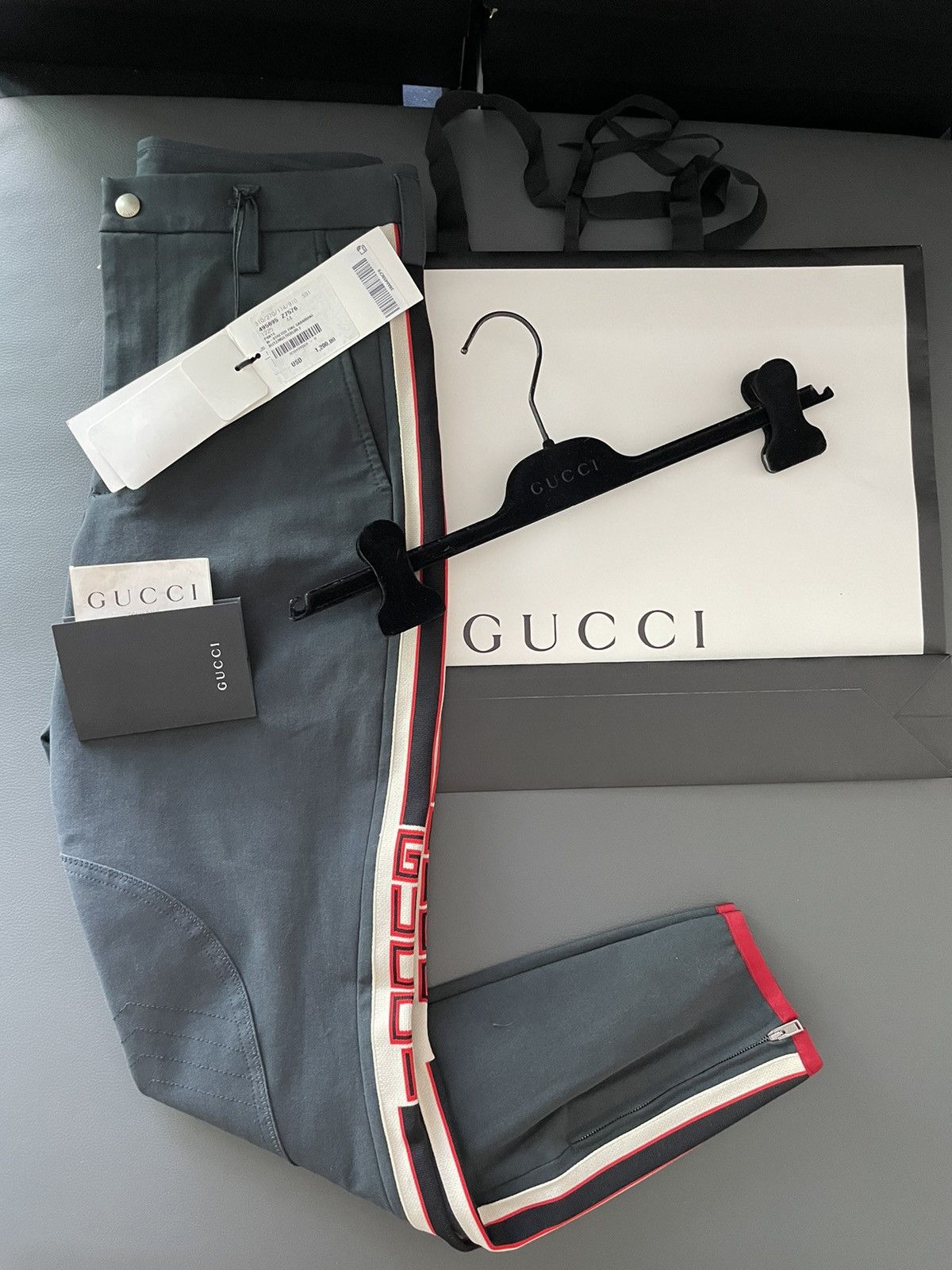 Gucci $1,400 NEW Runway Gucci Logo Stretch Pants Limited Edition Size US 28 / EU 44 - 13 Thumbnail