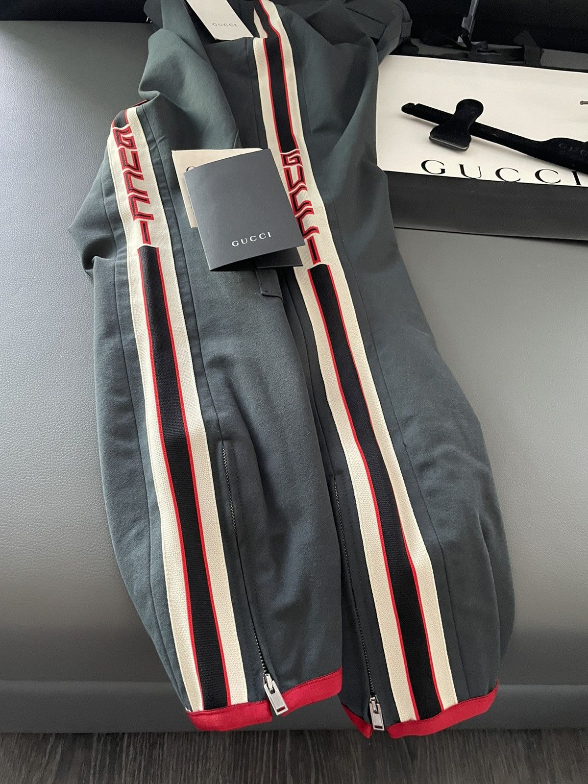 Gucci $1,400 NEW Runway Gucci Logo Stretch Pants Limited Edition Size US 28 / EU 44 - 16 Thumbnail