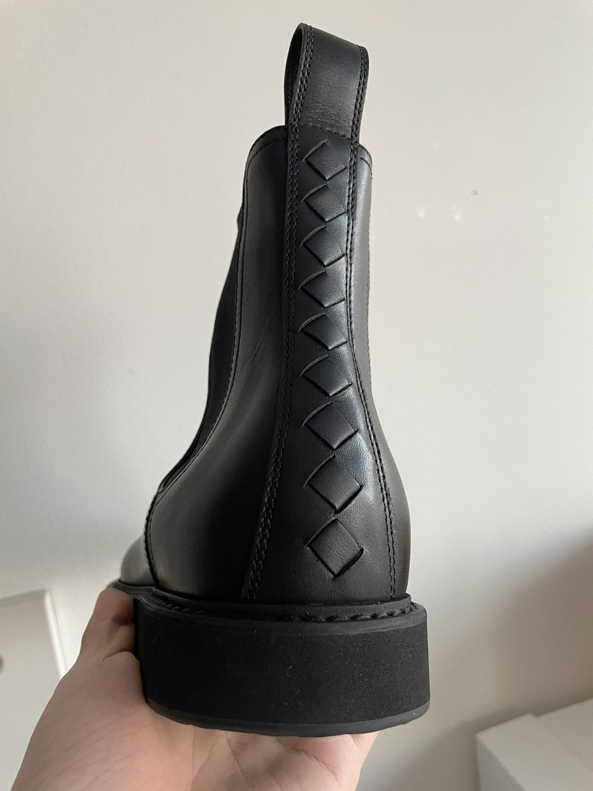 Bottega Veneta $1,550 Sold Out Runway Woven Leather Boots Limited Edition Size US 11 / EU 44 - 10 Thumbnail