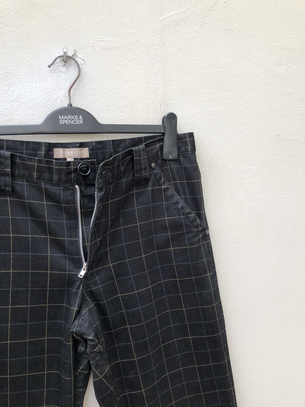 Mademoiselle Non Non Hiromichi Nakano Japan Multi Color Checkered Cargo Trouser Size US 31 - 5 Thumbnail