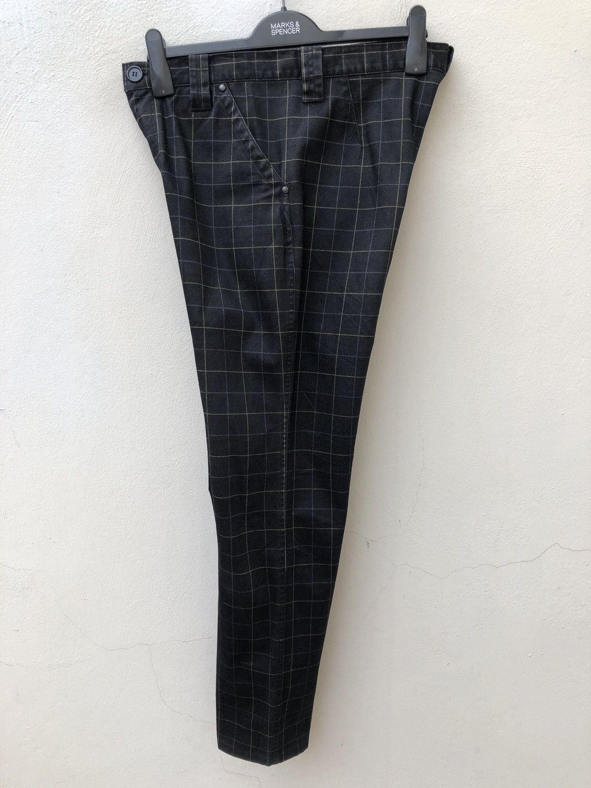 Mademoiselle Non Non Hiromichi Nakano Japan Multi Color Checkered Cargo Trouser Size US 31 - 13 Thumbnail