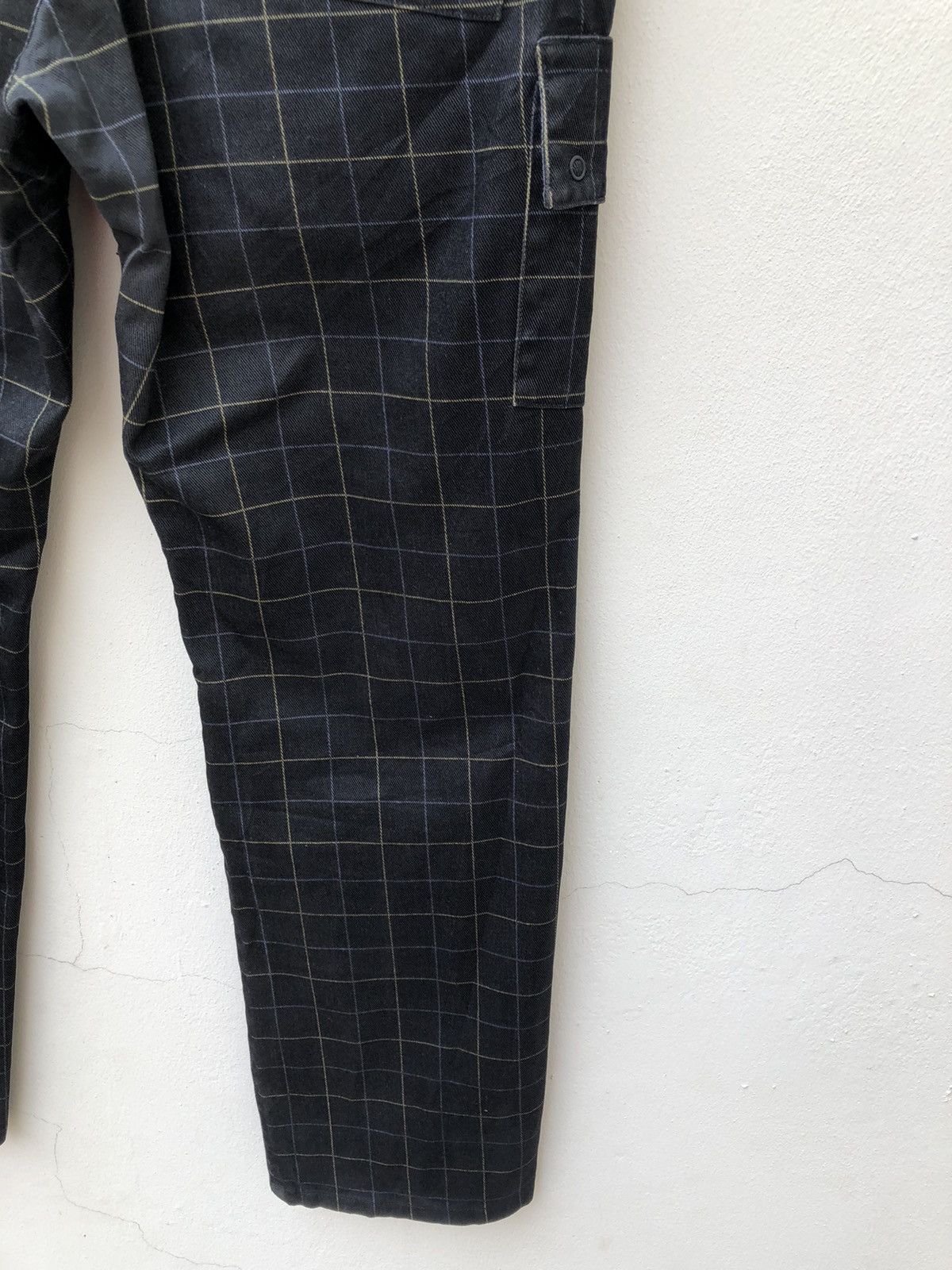 Mademoiselle Non Non Hiromichi Nakano Japan Multi Color Checkered Cargo Trouser Size US 31 - 10 Thumbnail