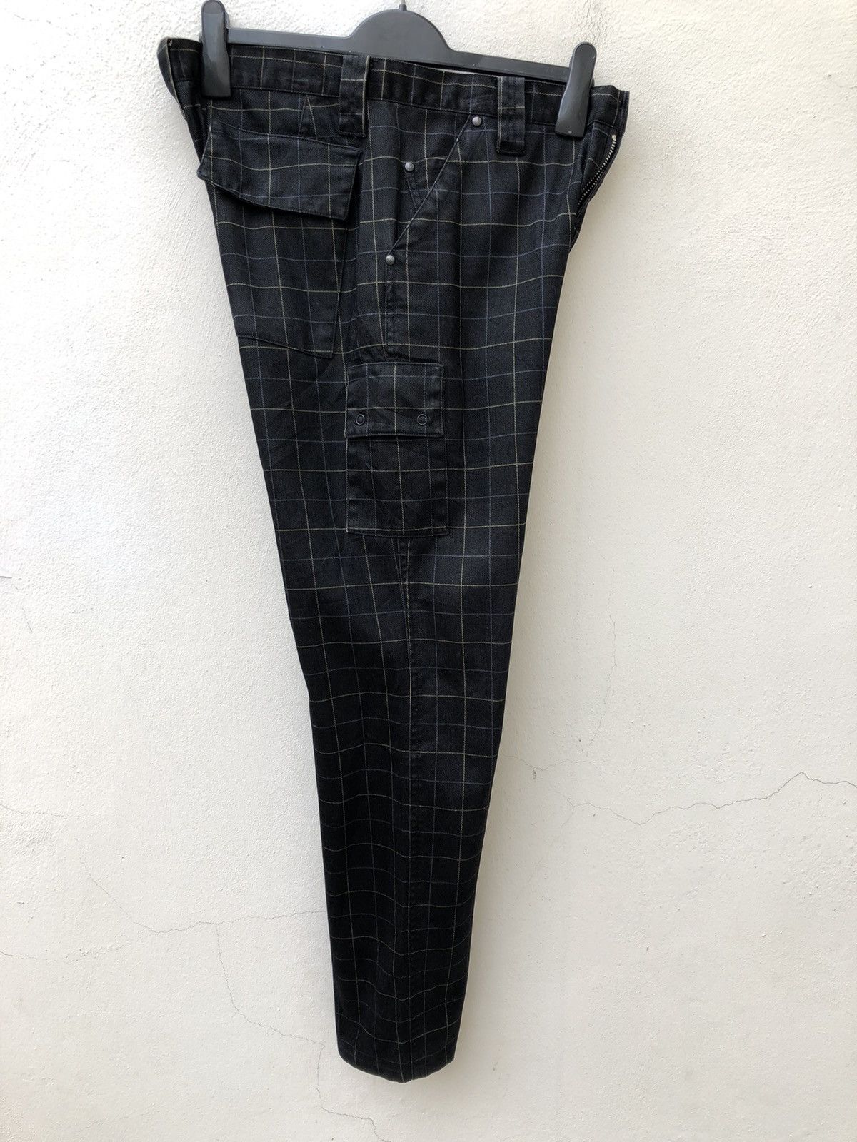 Mademoiselle Non Non Hiromichi Nakano Japan Multi Color Checkered Cargo Trouser Size US 31 - 11 Thumbnail
