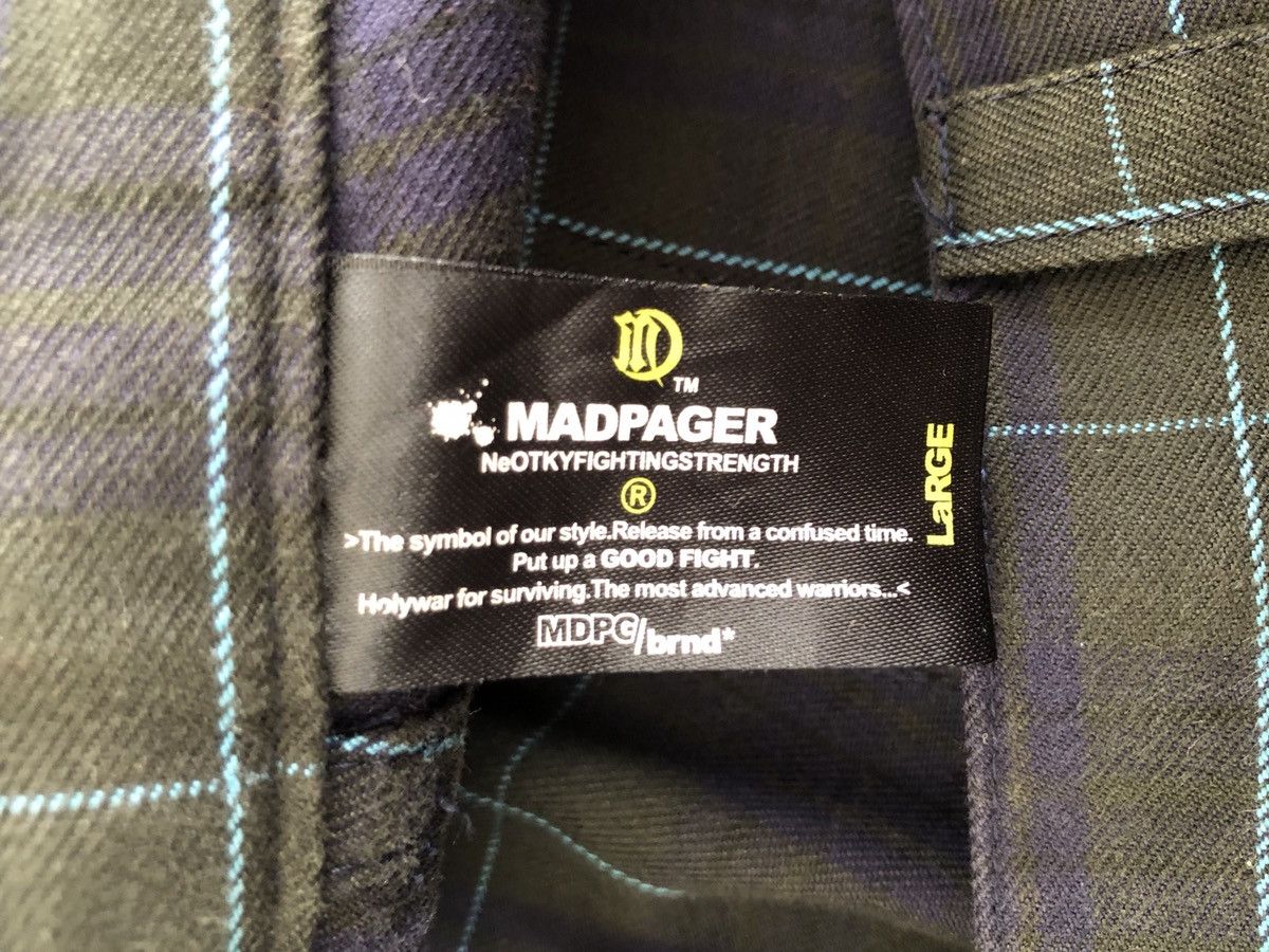 Designer Vintage MADPAGER Japan Plaid Pocket Cargo Trouser Pant Size US 32 / EU 48 - 21 Thumbnail