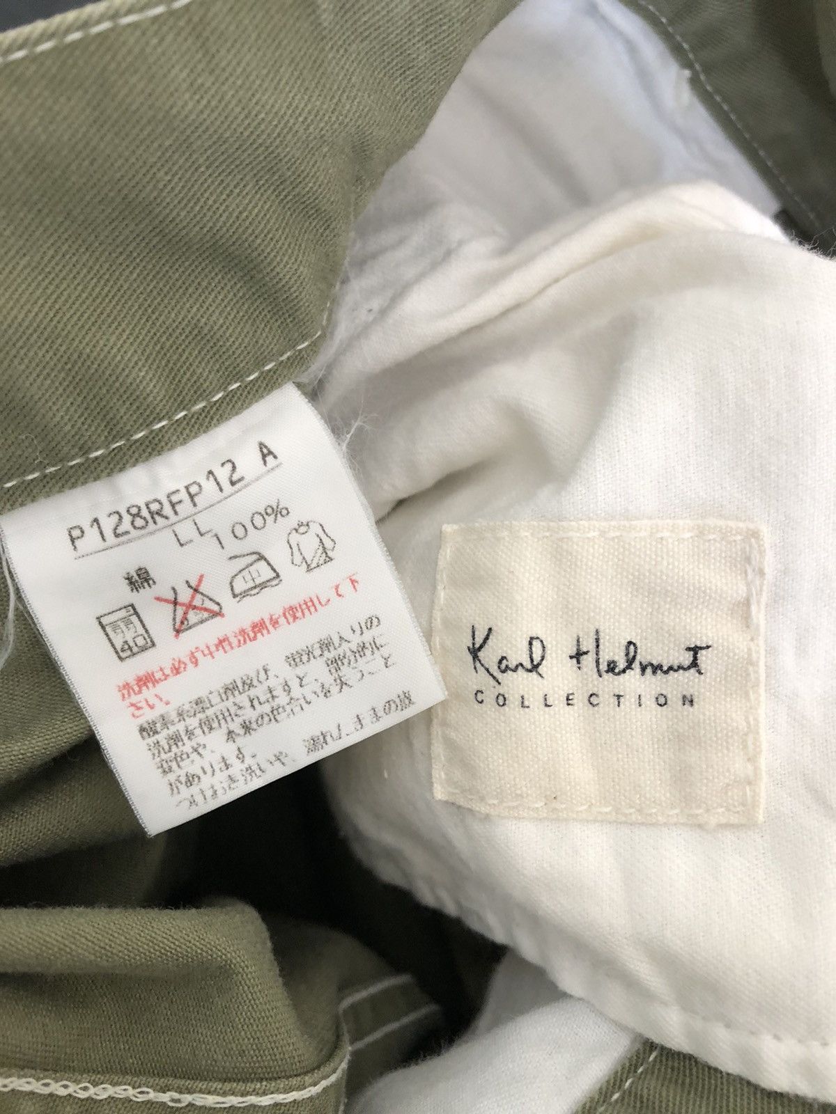 Karl Helmut Vintage 90s Karl Helmut Japan Patches Cargo Trouser Pant Size US 31 - 24 Thumbnail