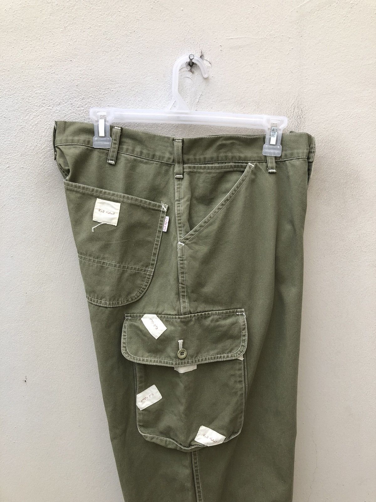 Karl Helmut Vintage 90s Karl Helmut Japan Patches Cargo Trouser Pant Size US 31 - 23 Thumbnail