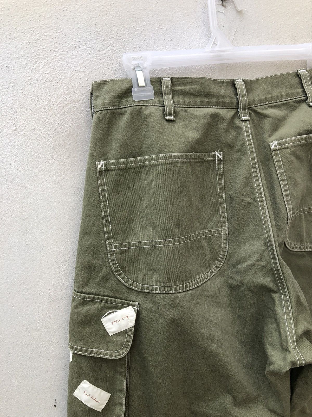 Karl Helmut Vintage 90s Karl Helmut Japan Patches Cargo Trouser Pant Size US 31 - 15 Thumbnail