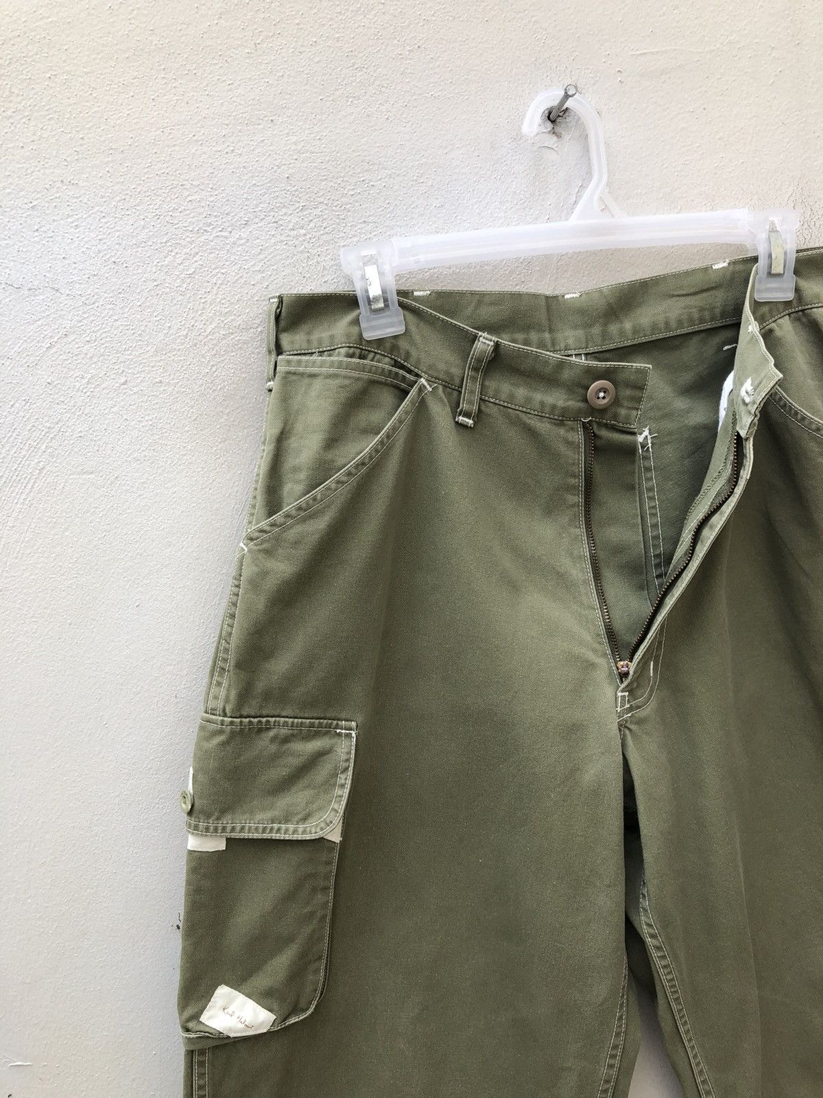 Karl Helmut Vintage 90s Karl Helmut Japan Patches Cargo Trouser Pant Size US 31 - 8 Thumbnail