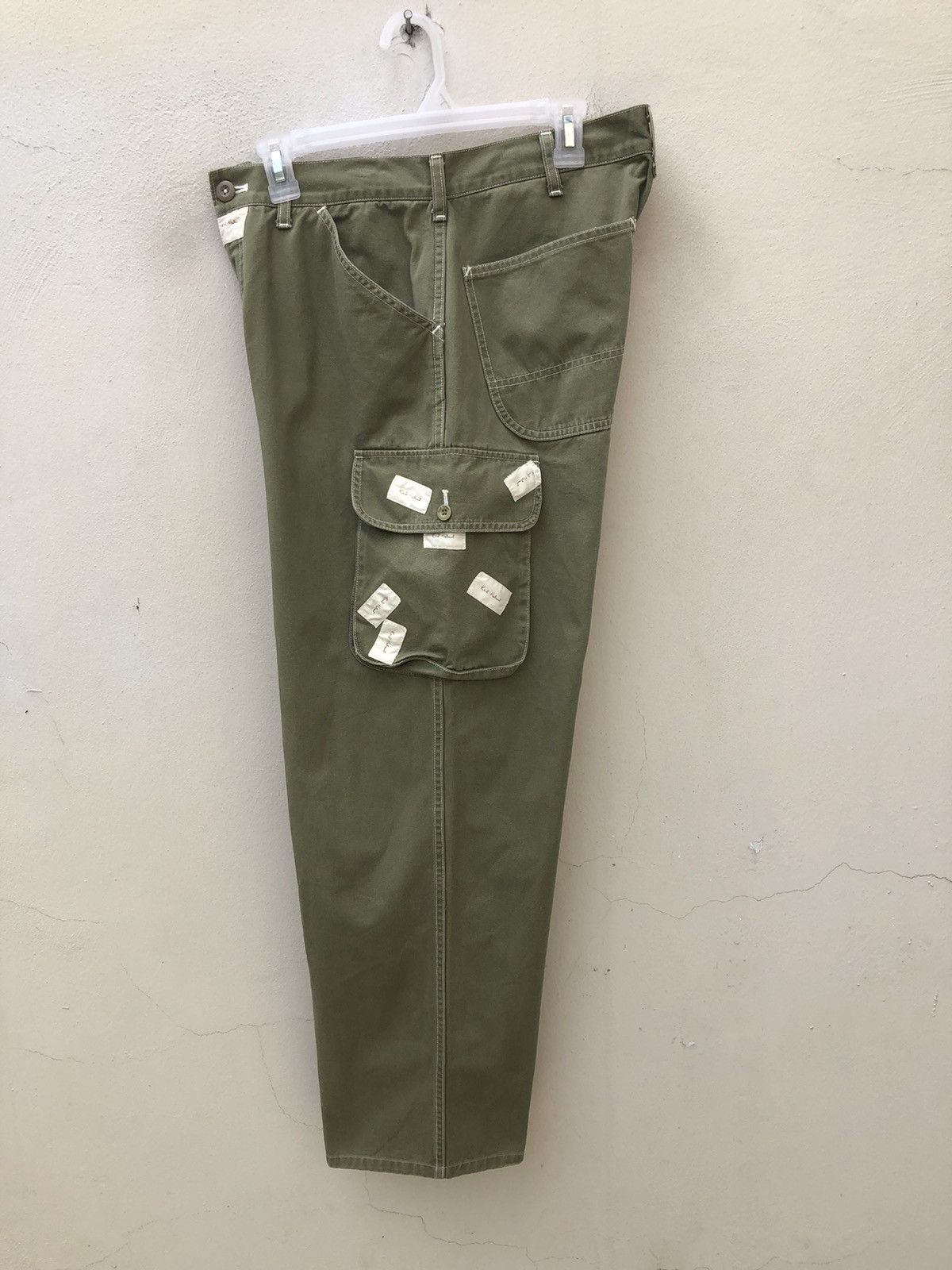 Karl Helmut Vintage 90s Karl Helmut Japan Patches Cargo Trouser Pant Size US 31 - 21 Thumbnail