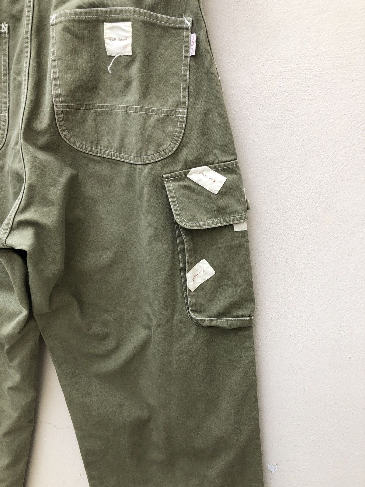 Karl Helmut Vintage 90s Karl Helmut Japan Patches Cargo Trouser Pant Size US 31 - 18 Thumbnail