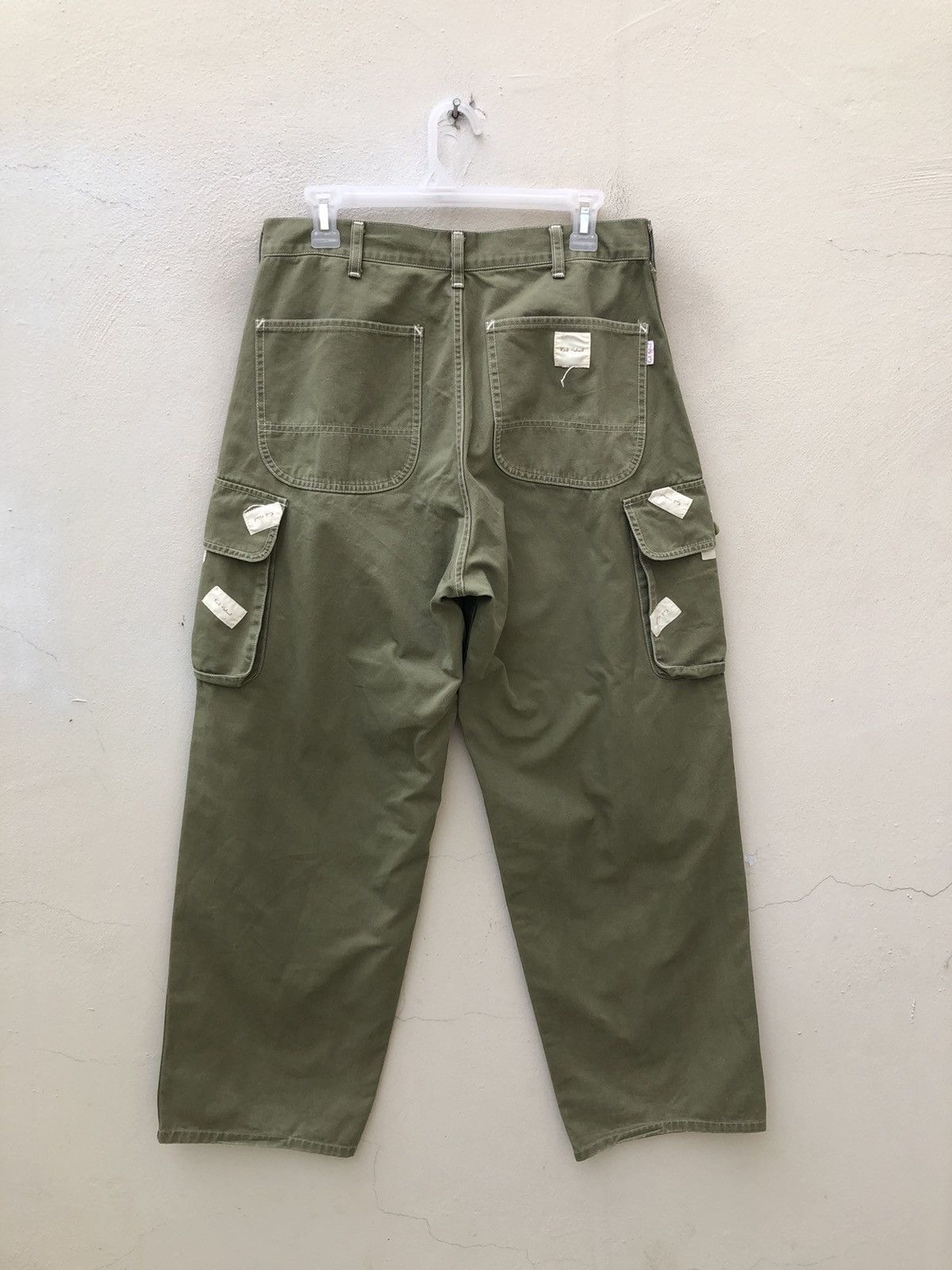 Karl Helmut Vintage 90s Karl Helmut Japan Patches Cargo Trouser Pant Size US 31 - 12 Thumbnail