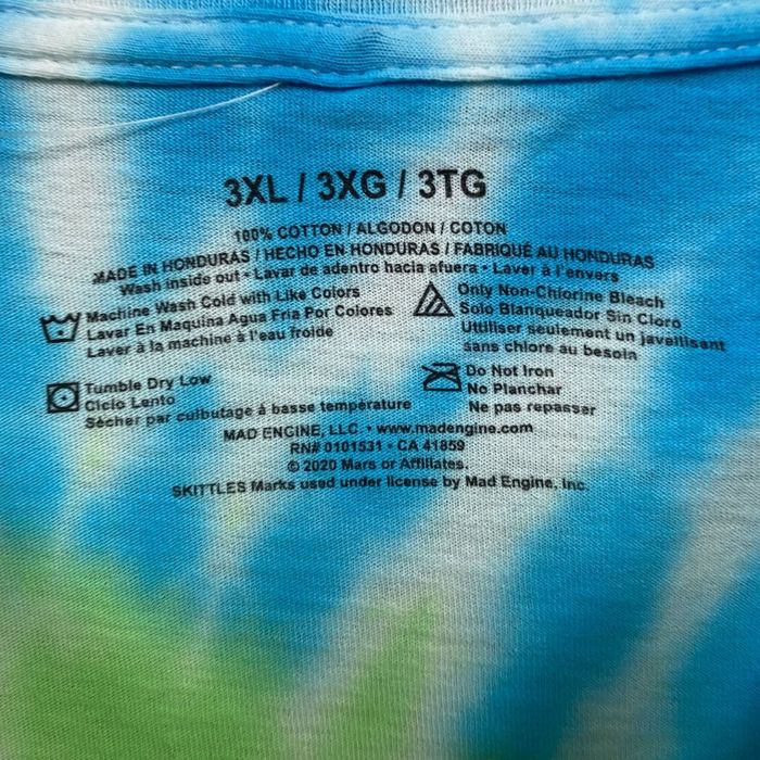 skittles tie dye shirt